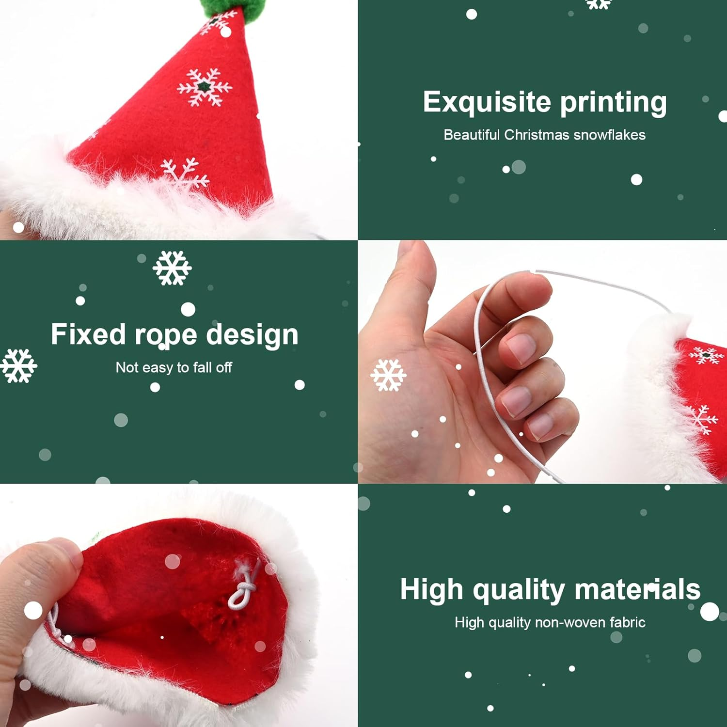 Pet Costume Christmas Clothing, Dog Costume with Christmas Hat Scarf, Santa Hat Scarf Suit for Cats, Puppies, Dogs, Christmas Dog Costume, Cat Costume