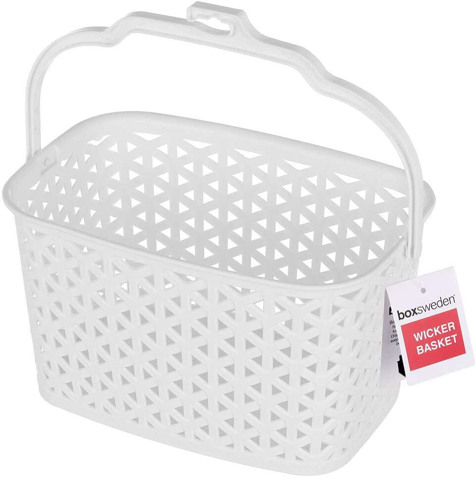 Box Sweden Wicker Design Peg Basket Storage Holder/Organiser W/Hook Assorted image number 1