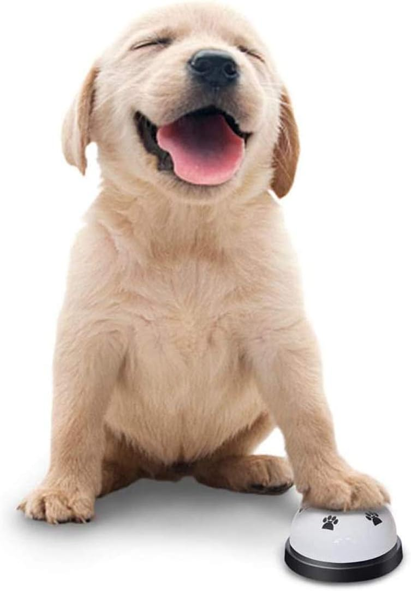 Tophomer Pet Doorbell, Pet Training Bell for Small Dogs Potty Toilet Training and Eating Communication Silver