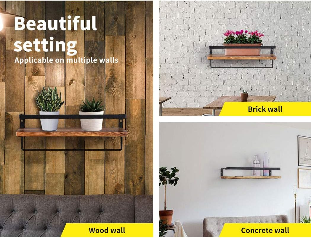 Levede Floating Shelf Wall Mount Brackets Display Shelves Bookshelf Rack image number 2