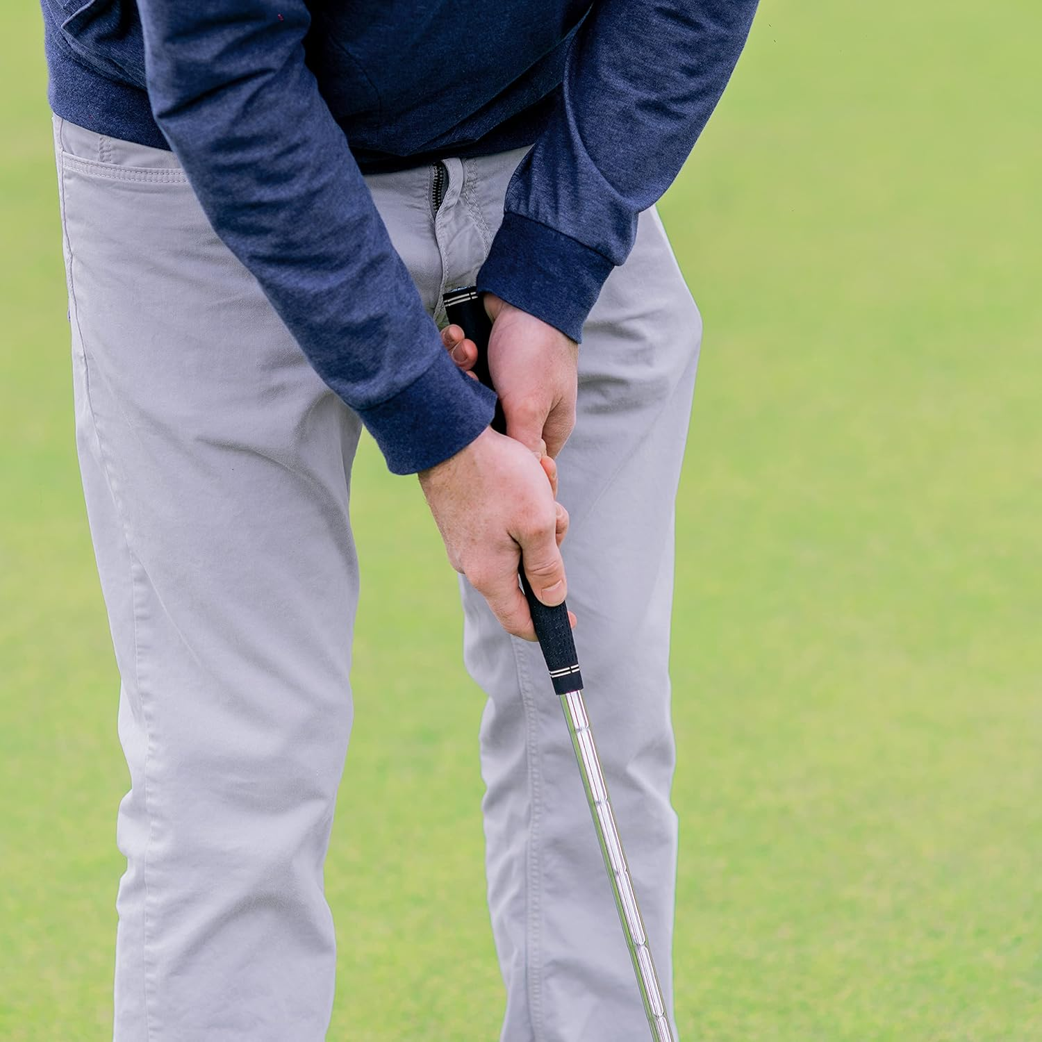 Gosports GS2 Tour Golf Putter &ndash; 34&rdquo; Right-Handed Mallet Putter with Milled Face, Choose Oversized Fat Grip or Pistol Grip