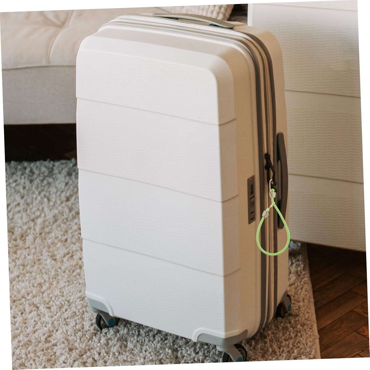 DIKACA 10Pcs Elastic Luggage Straps with Hooks Heavy Duty Fastener Cords for Suitcases Camping Outdoor Use Reusable Mini Travel Belts High Strength Binding image number 3