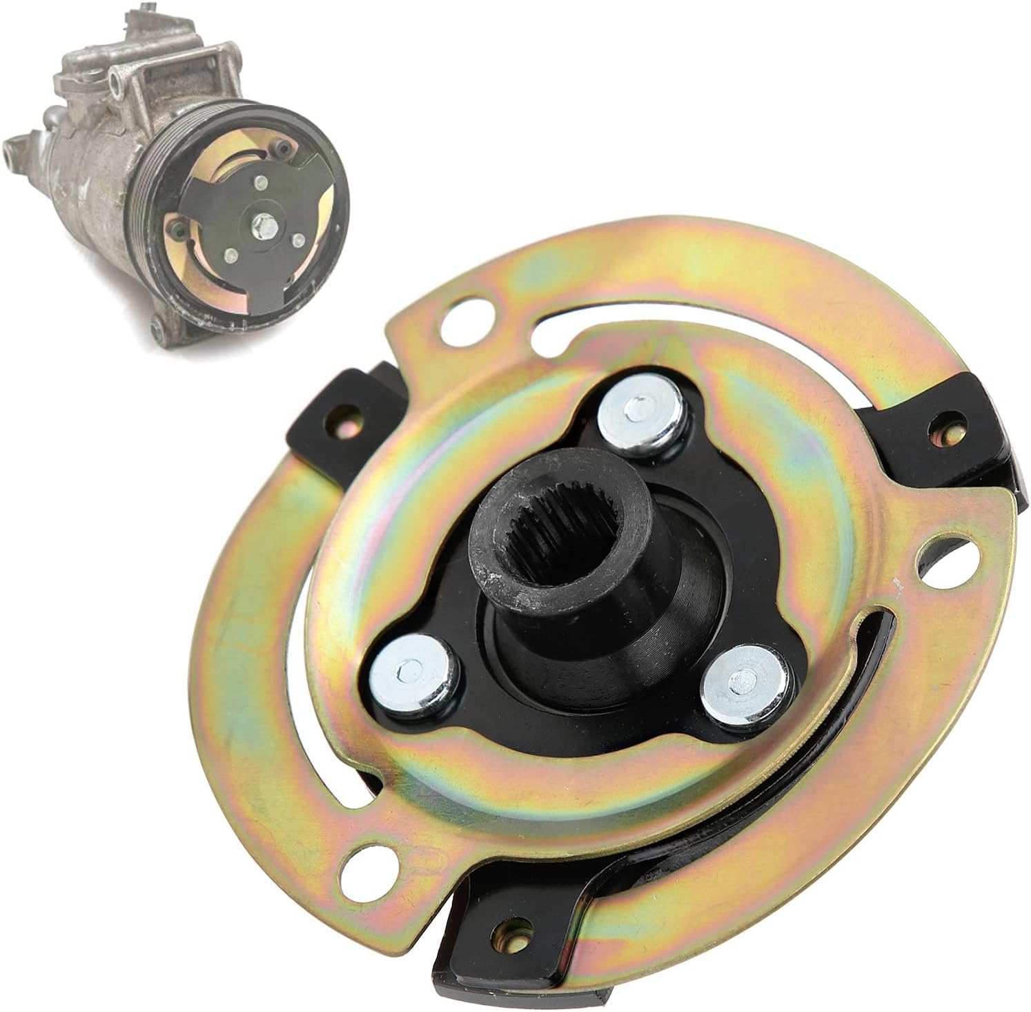 Air Conditioning Compressor Clutch 5N0820803A, 5N0820803, 5N0820803E, 5K0820803A Replacement Suitable For, Car A/C Compressor Clutch Hub Plate Accessories image number 2