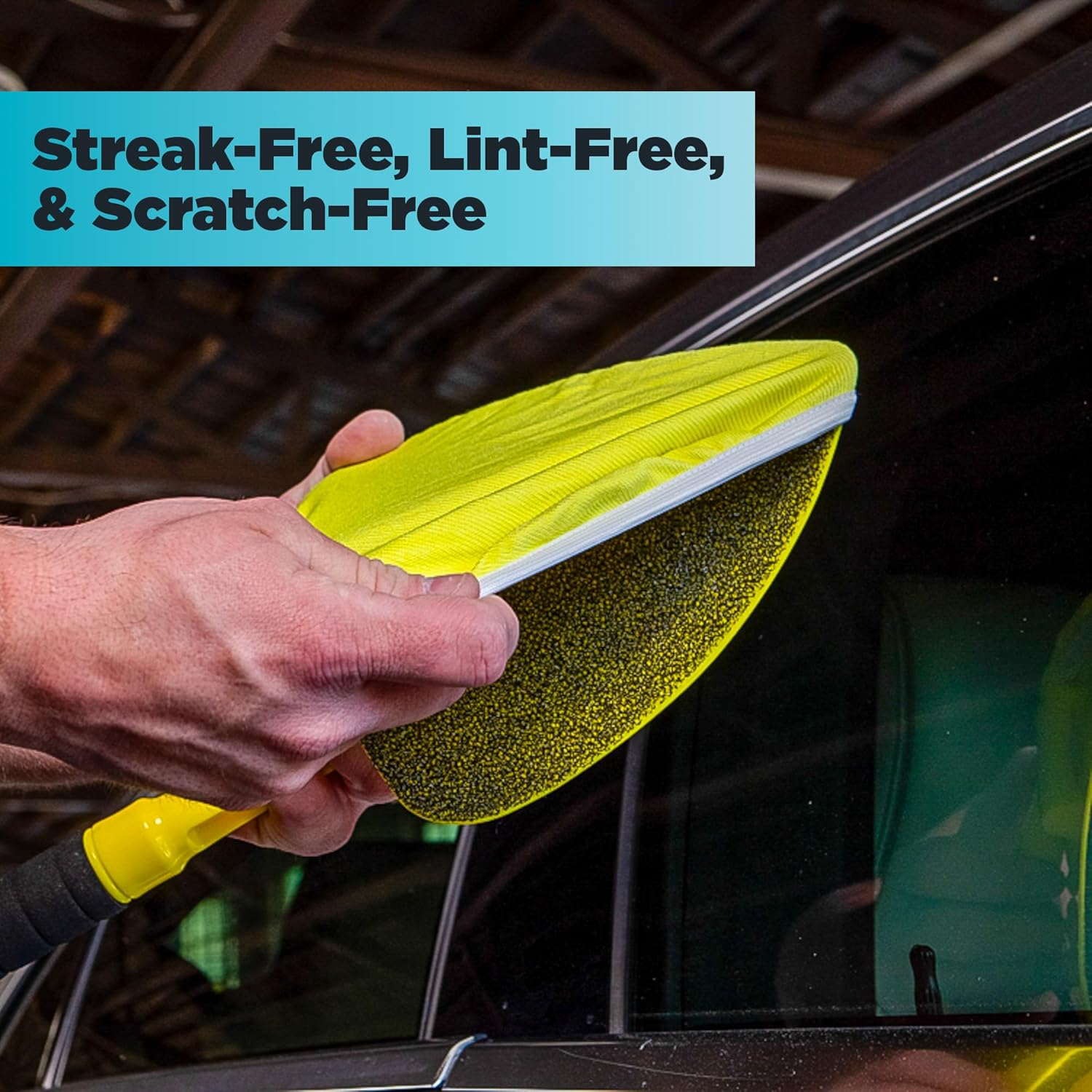 Invisible Glass 95183 Original Reach and Clean Tool Replacement Elastic Microfiber Bonnets, Pack of 3 image number 2