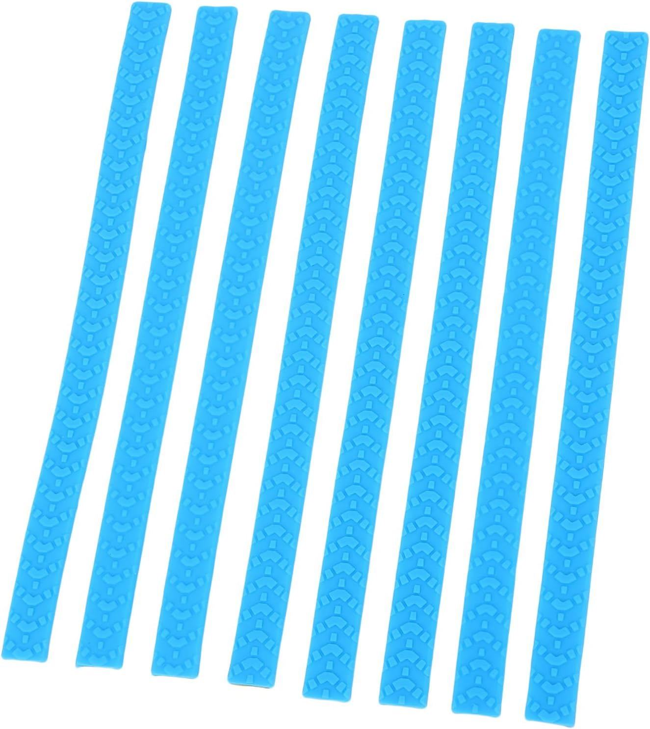 Dpofirs Silicone Luggage Wheel Protector Covers, 8Pcs Suitcase Wheels Protectors Replacement Noise Reduction, Ideal for Most Luggage and Household Chairs (Blue)