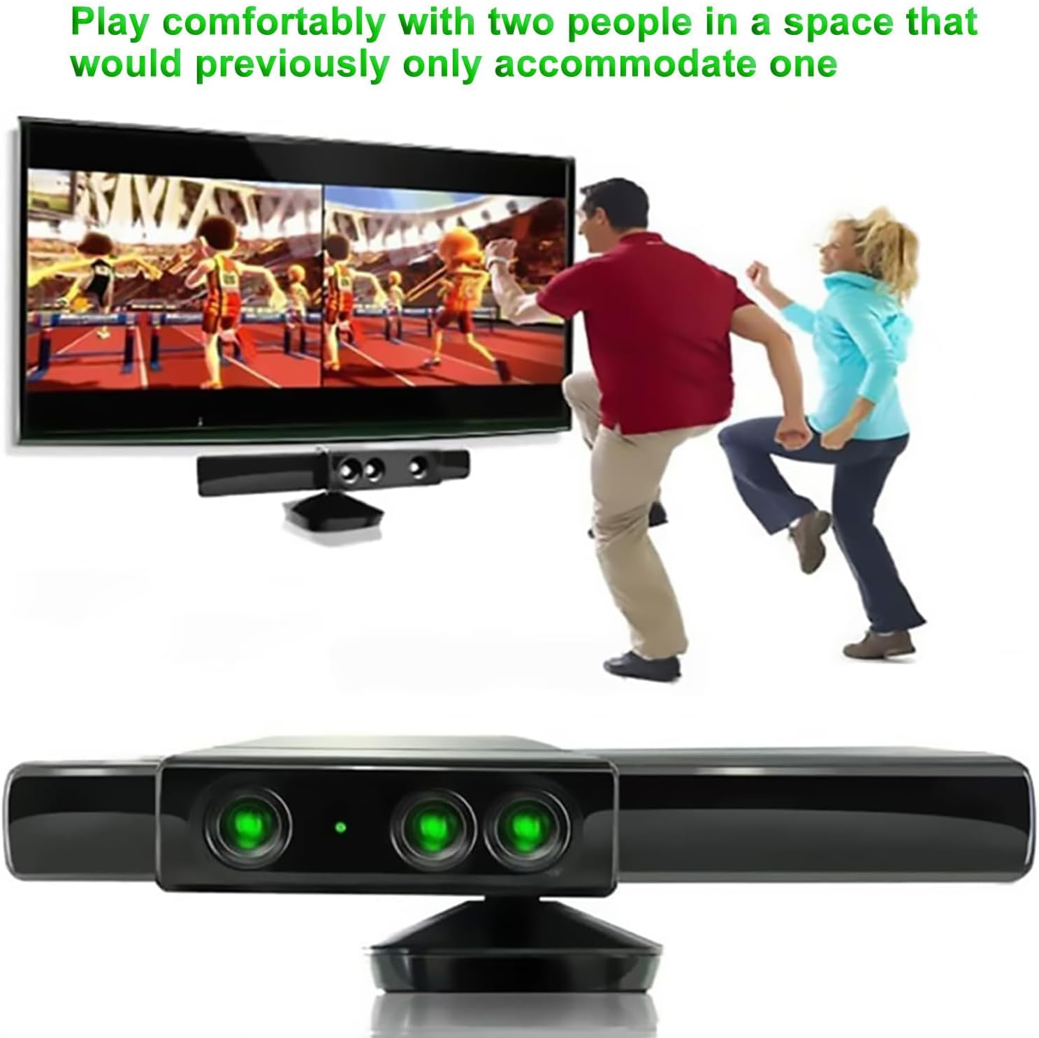 OSTENT Super Zoom Wide-Angle Lens Sensor Range Reduction Adapter Compatible for Microsoft Xbox 360 Kinect image number 5