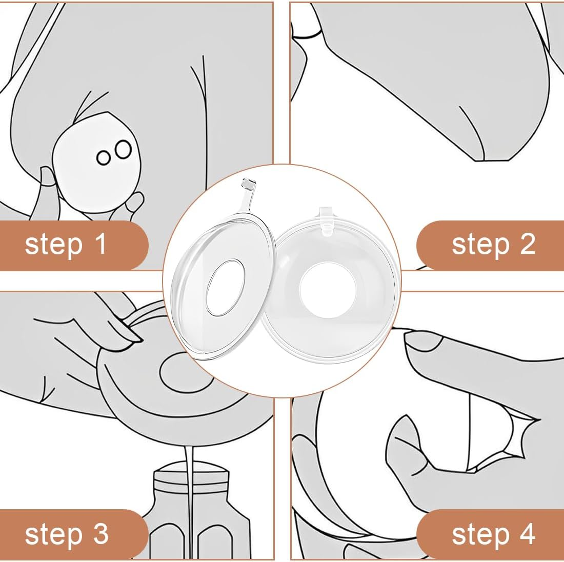 Pack of 2 Breast Milk Storage, Breastfeeding Milk Trays, Breastfeeding Milk Trays, Breastfeeding Trays, Bpa-Free, Breast Milk Collection Tray, Storage Cup, Reusable Crumb Tray, Breast Tray image number 5