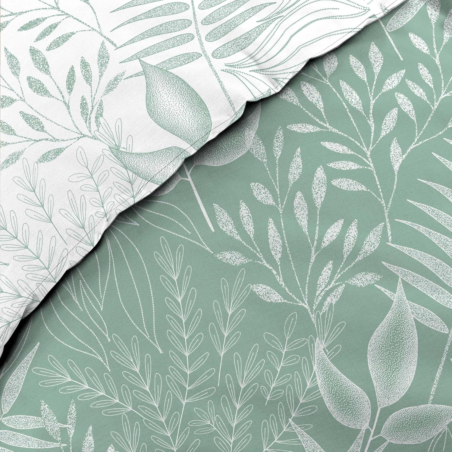 Douceur D'Int&eacute;rieur, Cassia Sage 3-Piece Bedding Set (260 X 240 Cm) 100% Cotton