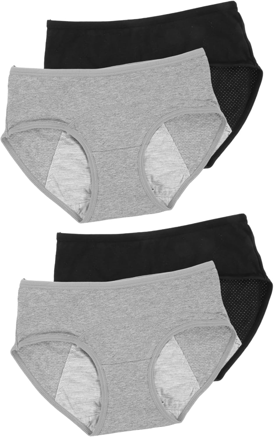 Didiseaon Cotton Women Midrise Leakproof Period Hipster Underwear Breathable Comfortable Menstrual Pants for Women Soft Secure Fit Suitable for Moderate Flow