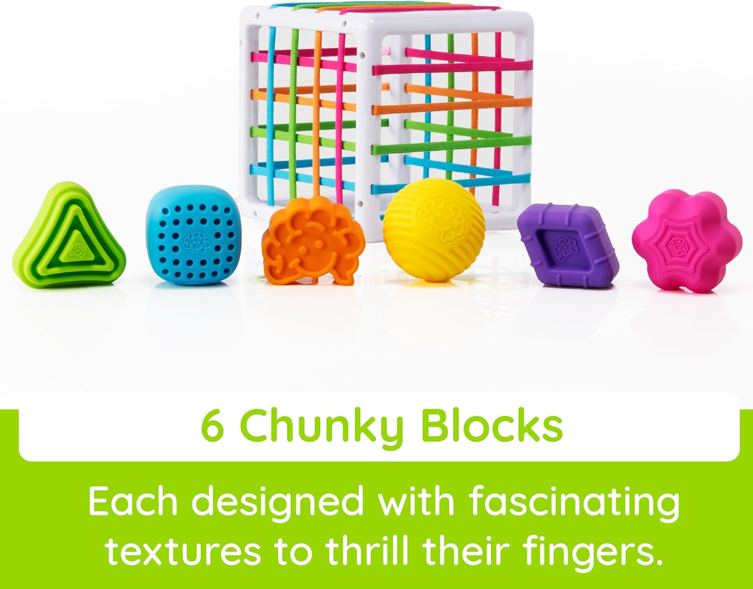 Fat Brain Toys Innybin Shape Learning Toys, Sensory Toys for Babies and Toddlers, Baby Toys Ages 10 Months+