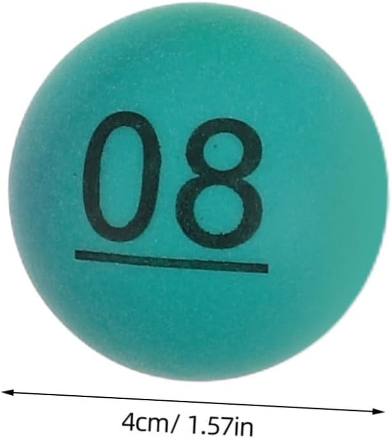 Vaguelly 100Pcs Color Balls and Prize Draw Balls Prize Ball Electronic Bingo Game Decorative Ball Color Ball Suit Ball Raffle Balls 1-100 Bingo Game Ball Pp image number 3