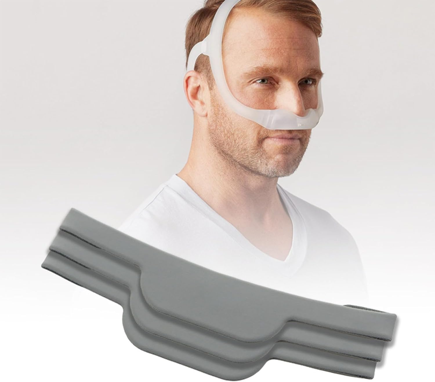 2 Pack Headgear with Arms Compatible with Dreamwear Nasal Mask,Durable Touch and Sufficient Ductility,Soft Material Made,Great Comfort and Softness image number 5