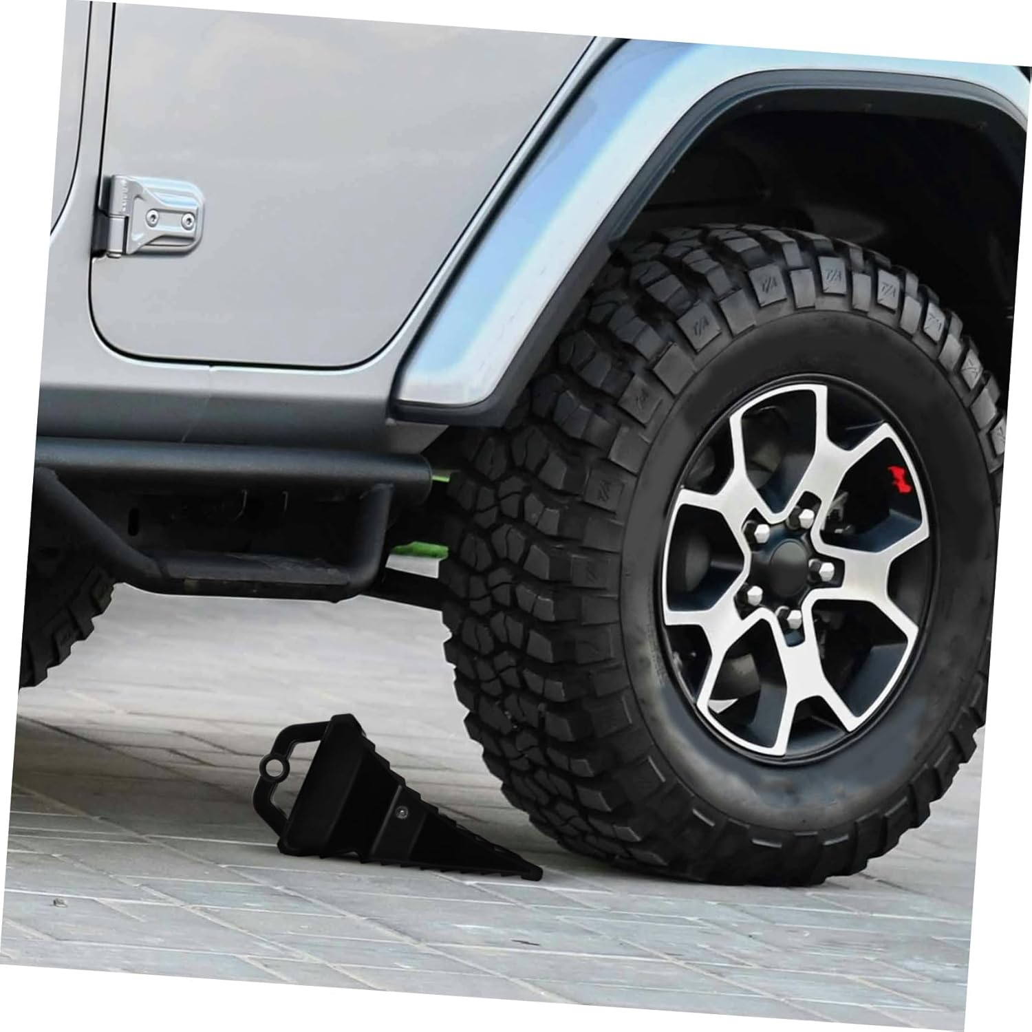 HONMEET Portable Plastic Truck Wheel Chocks Slip Tire Stoppers with Stable Lightweight Trailer Chocks for Camper and Car Parking Slopes image number 6
