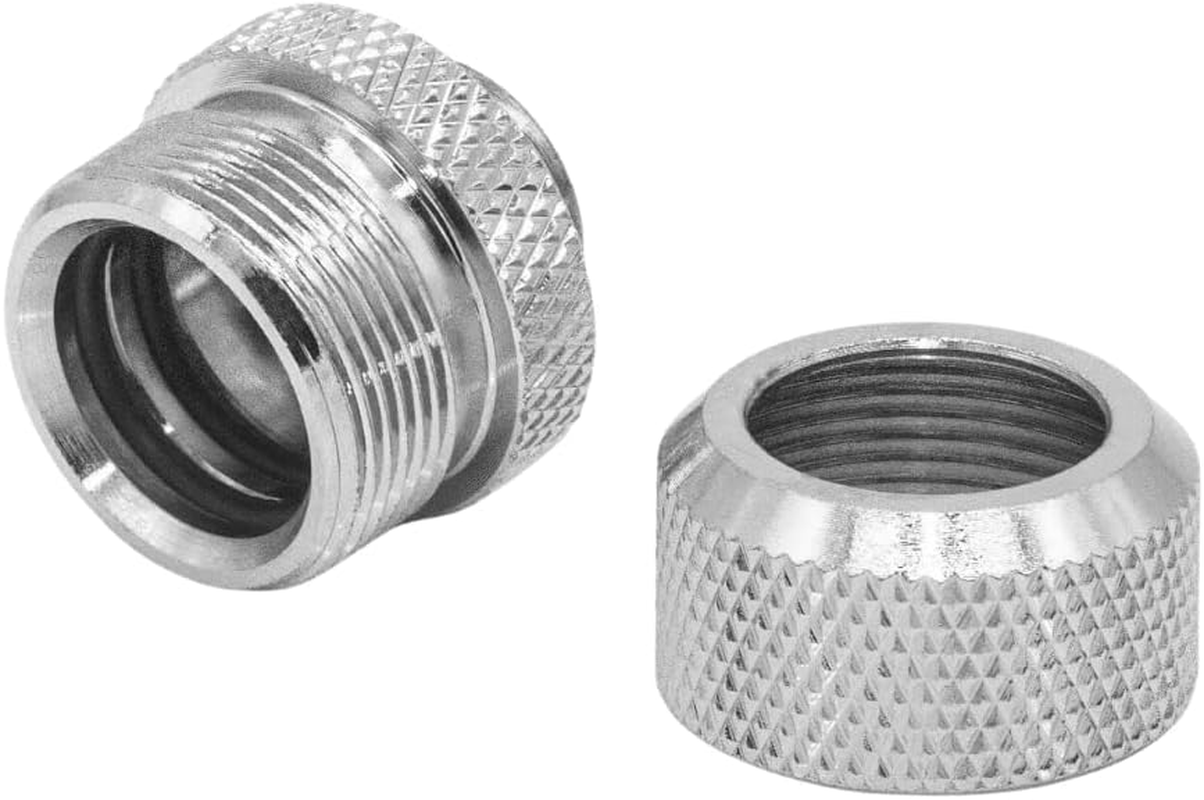 Dracaena.Io 6 Pack G1/4" Thread to 14Mm Outer Diameter, Hard Tubing Compression Fitting with High Body Design for Computer Water Cooling System, Silver image number 6