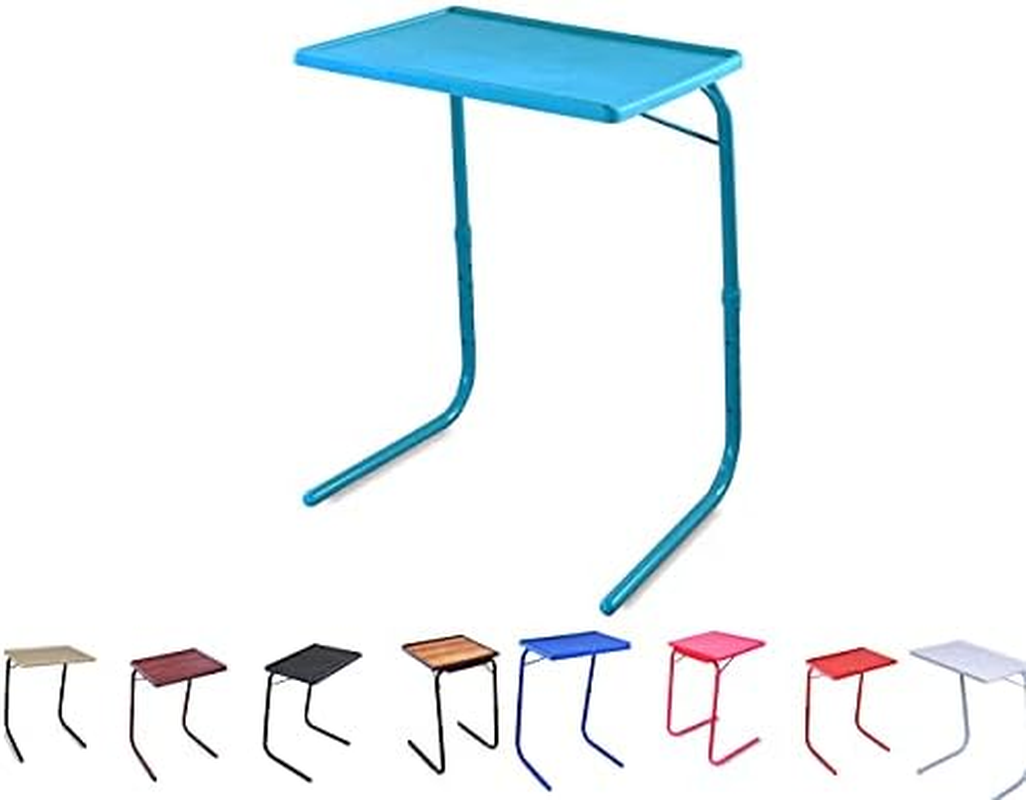 OAK N' OAK Bunny Bear &reg; Table-Aqua Blue | Adjustable Multi Position Portable Folding Table Mate for Bed Trey, Work, Watch TV, Dining, Study, Outdoor & Office Furniture(Aqua Blue)