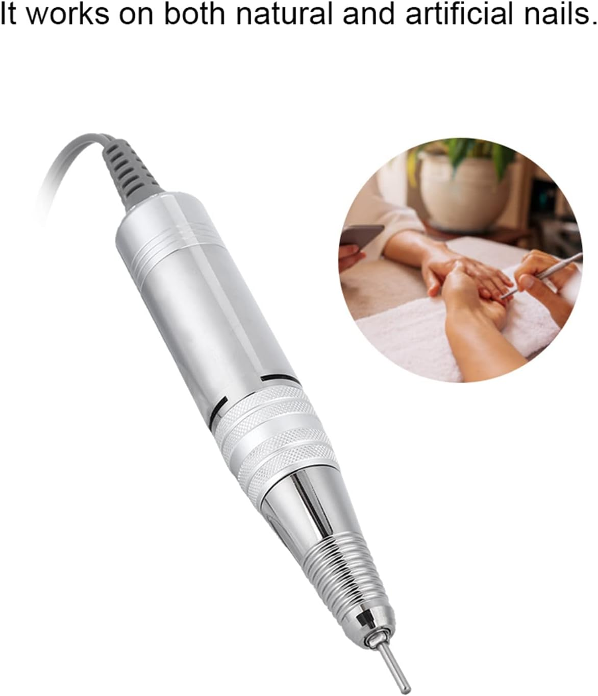 Horoper Electric Nail Drill Replacement Handle, Nail Polish Handpiece, 35000Rpm Electric Nail Polishing Machine Nail Drill Replacement Handle Handle for Nail Polishing Machine image number 2