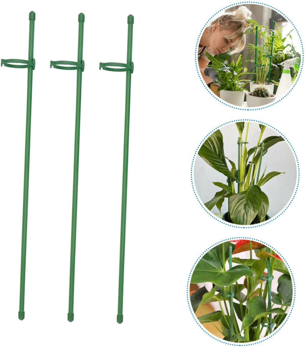 12Sets Garden Plant Support Stakes Single Stem Plant Support Stake Sturdy Stem Holder for Tomatoes Cucumbers Peppers image number 5