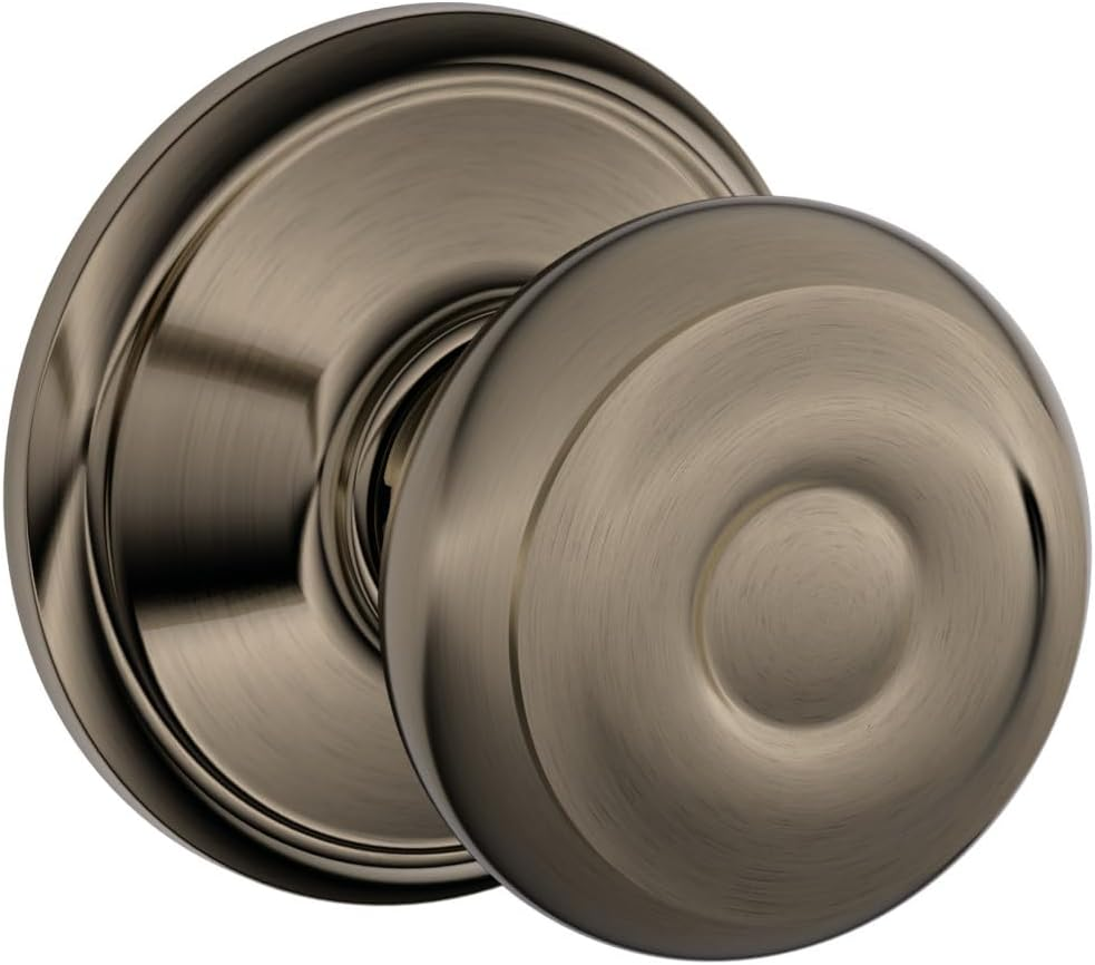 Schlage F10GEO716 Georgian Passage Knob, Aged Bronze