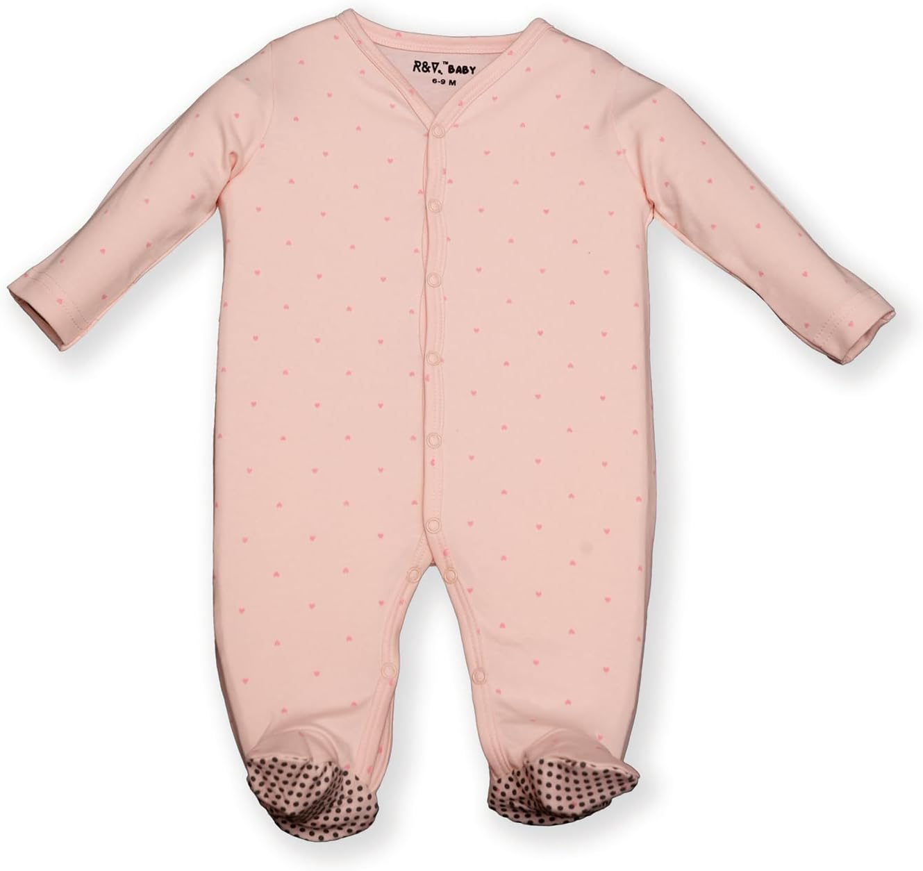 Baby 100% Cotton Coverall Set, 3-Piece, Long Sleeve, Footed