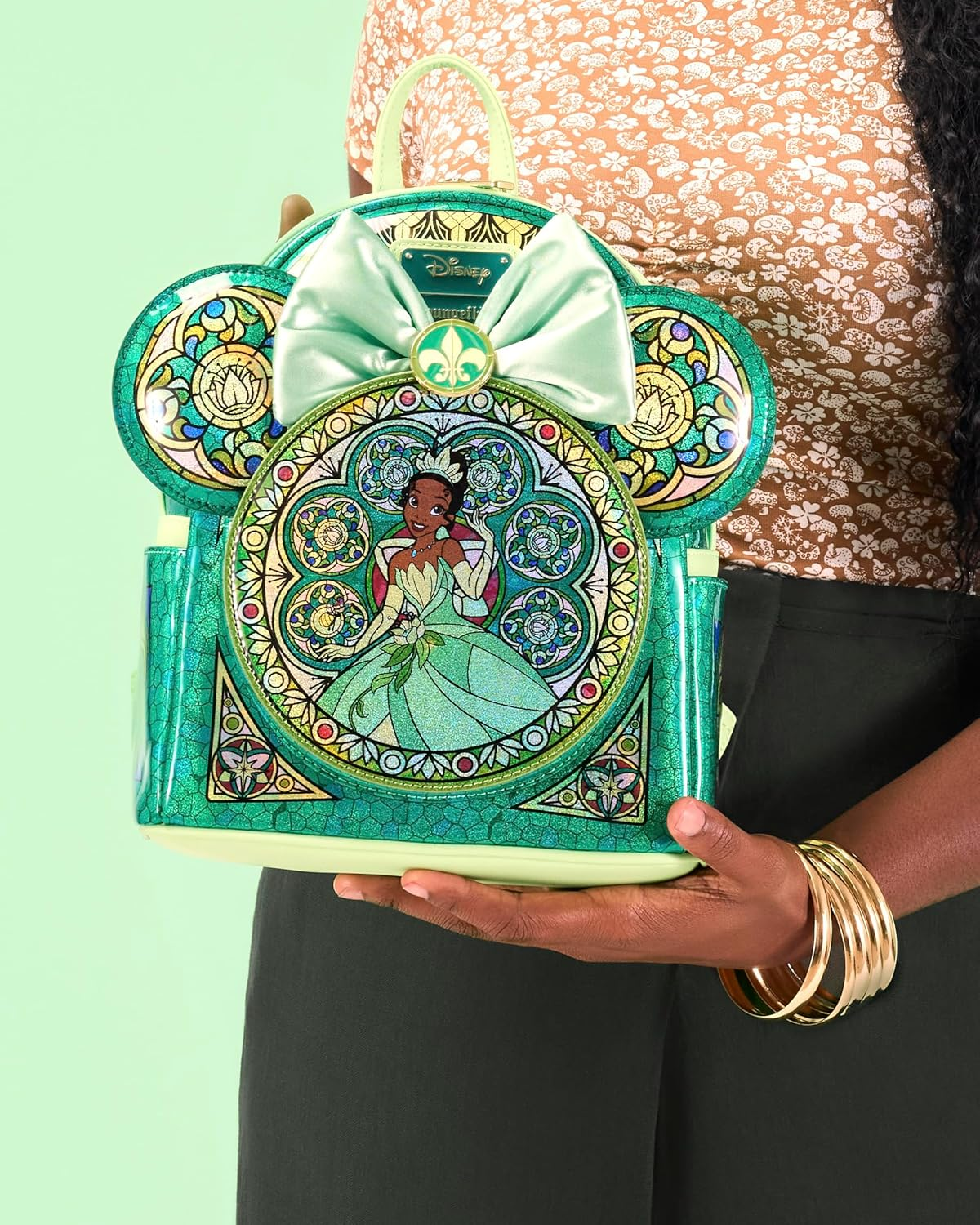 Loungefly - Disney - Tiana - Stained Glass Collection - Mini Backpack image number 5