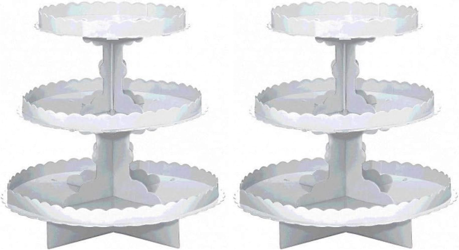 Amscan 140075.19 3 Tier Cupcake Treat Stand Gold