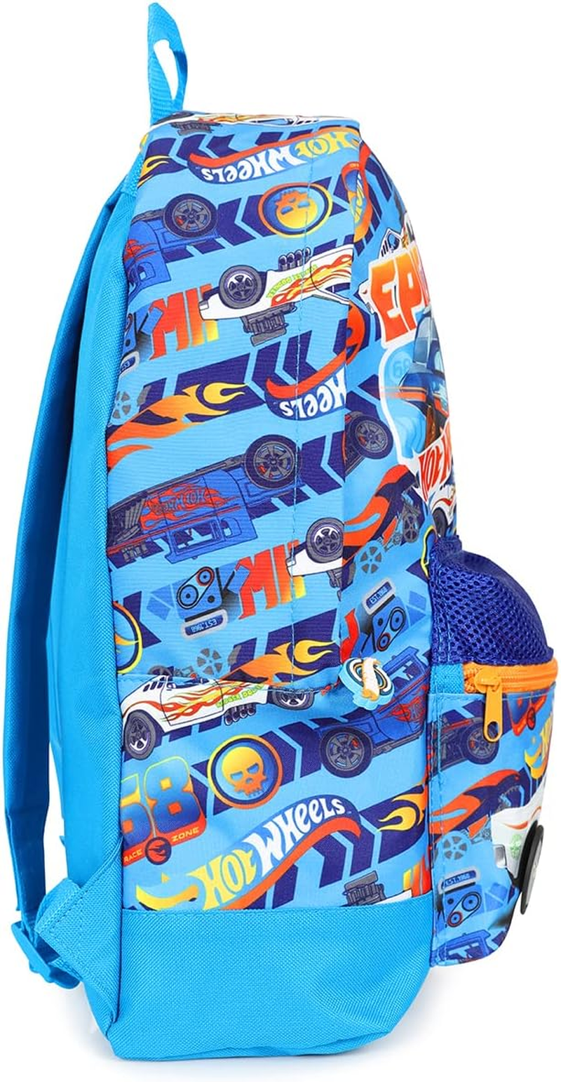 Hot Wheels Official Childrens Backpack, Kids Backpack, Schoolbag, Rucksack Blue, Blue image number 2