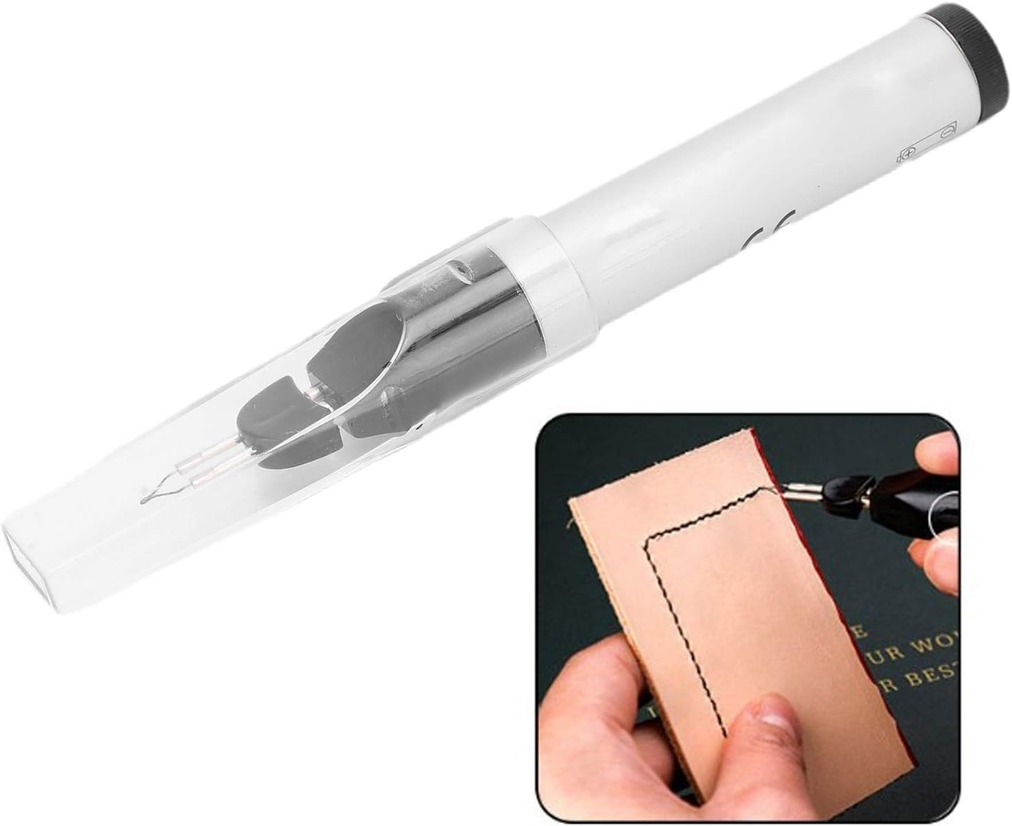 Thread Burning Pen with Instant Heating Tungsten Tip Replaceable Head, for Bead Weaving, Leather Craft, Jewelry Making image number 6