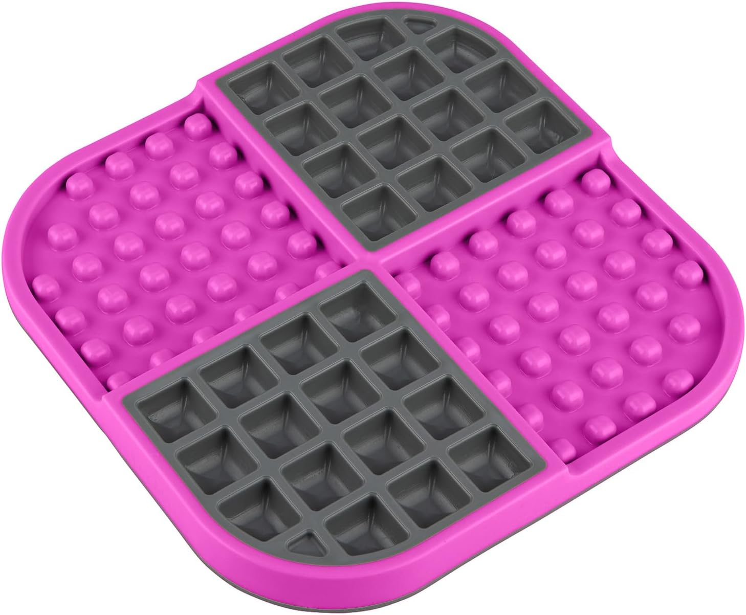 Lickimat Slomo, Cat Slow Feeder Lick Mat, Boredom Anxiety Reducer; Perfect for Food, Treats, Yogurt, or Peanut Butter. Fun Alternative to a Slow Feed Cat Bowl or Dish, Pink image number 3