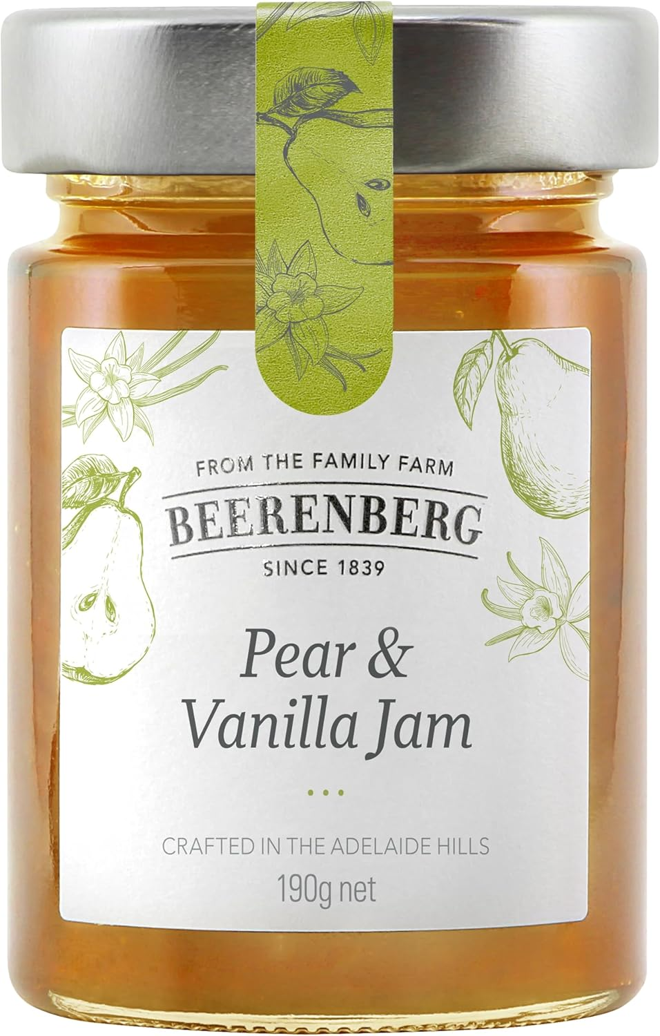 Beerenberg Pear & Vanilla Jam, 190 G