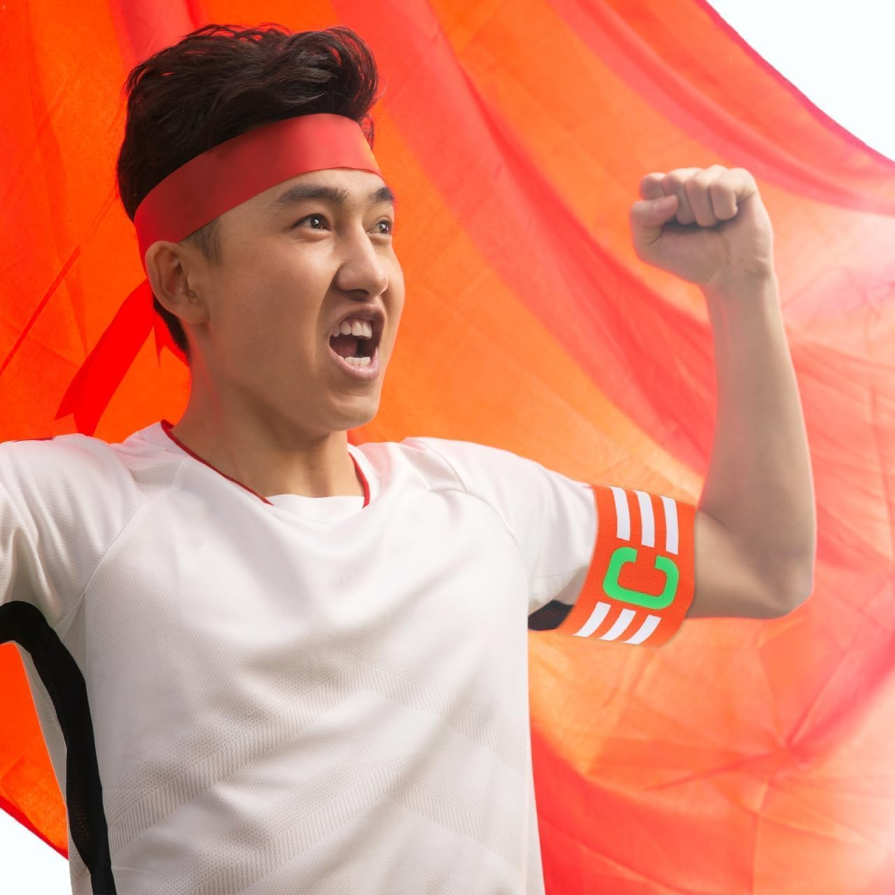 Football Captain Armband: 3Pcs Adjustable Captain Armbands, Football Arm Bands, Elastic Captain Arm Band image number 5