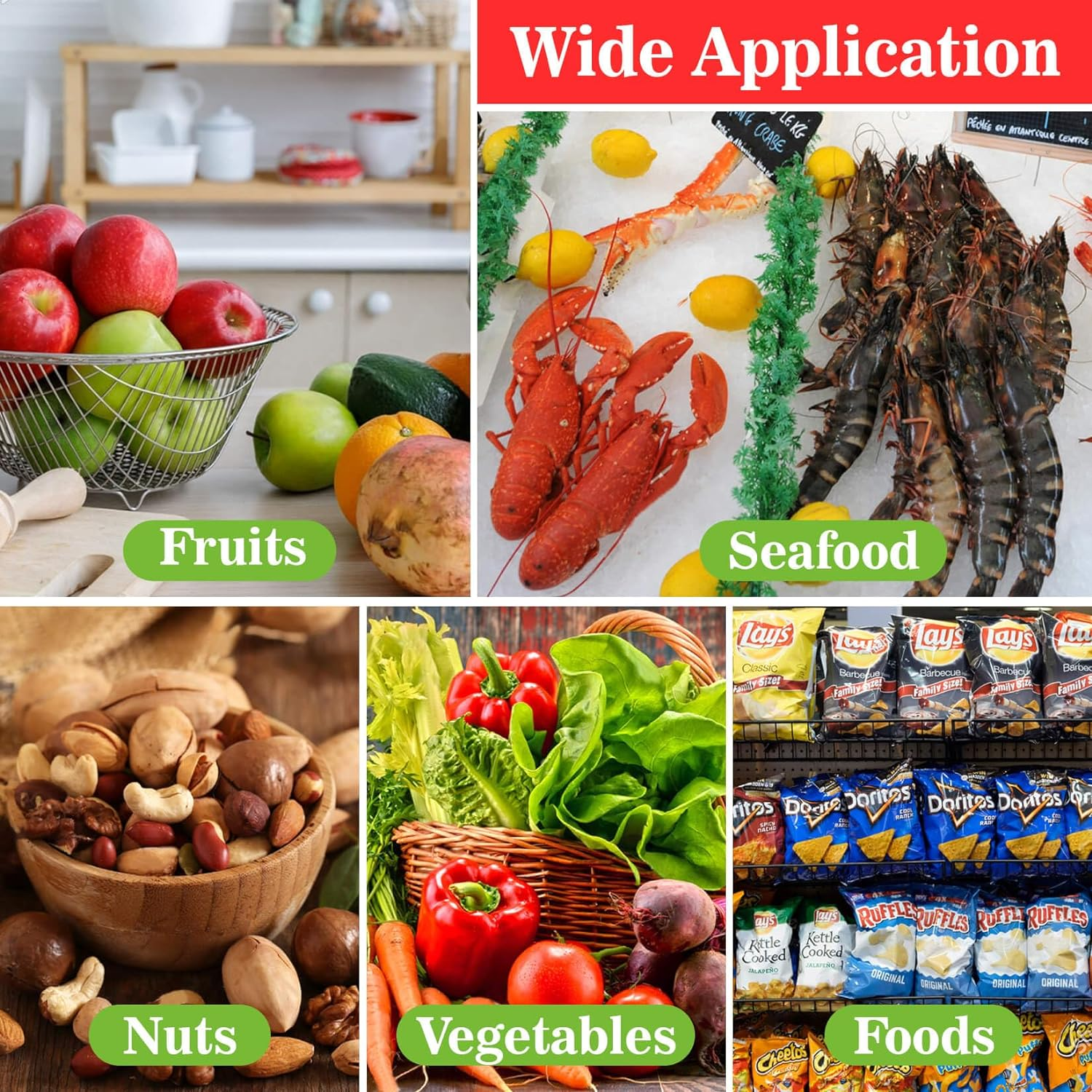 Sukh 90PCS Mesh Produce Bags - 24Inch Mesh Vegetable Bags Onion Storage Bags Net Produce Seafood Bags Net Bags for Vegetables Storage Fruits Seafood and Other Agricultural Products Red image number 1