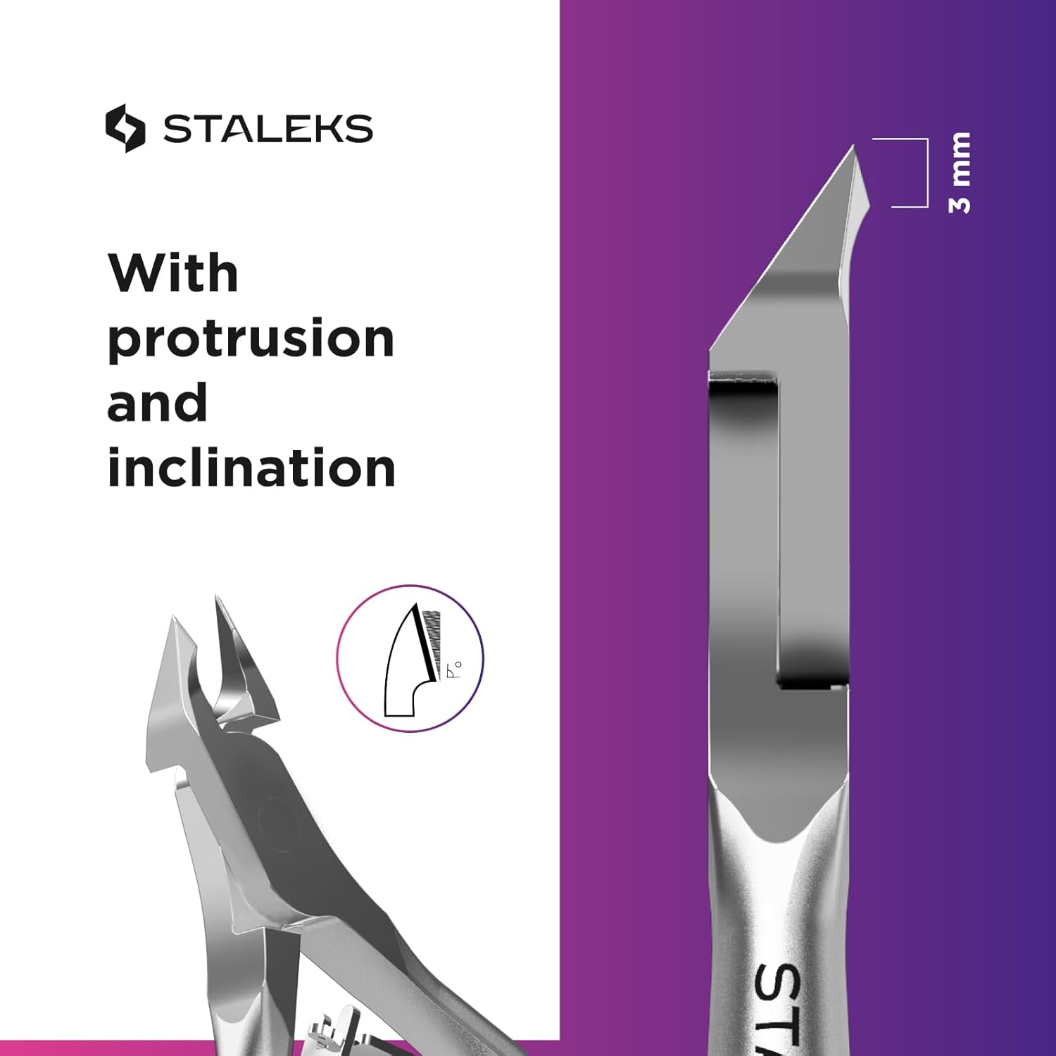 Staleks Cuticle Nippers 3Mm 4Mm 5Mm 7Mm Smart 31 Staleks Manicure Pedicure Tools (3Mm)