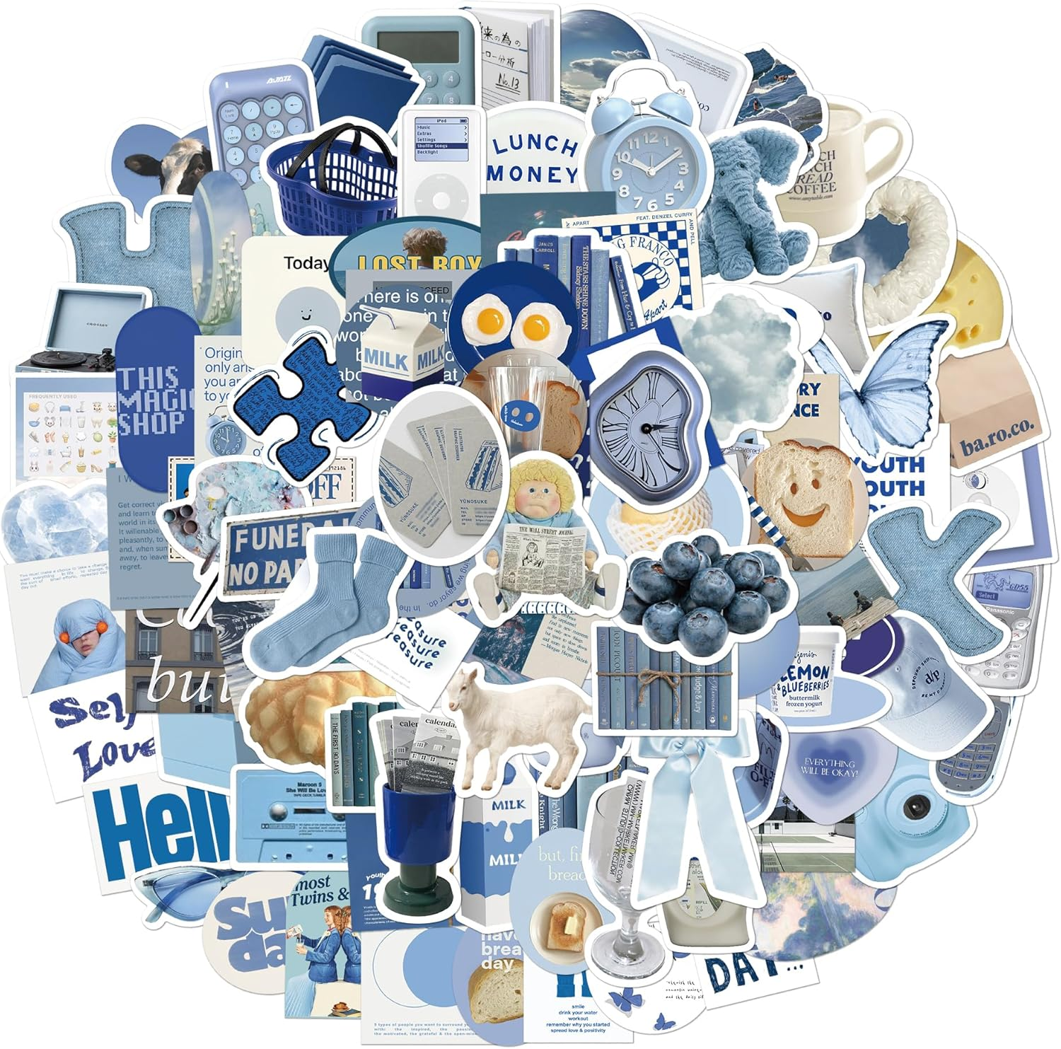 QTL 50Pcs Waterproof Vinyl Rainbow Stickers Pack Water Bottle Laptop Pride Stickers for Adults Party Supplies