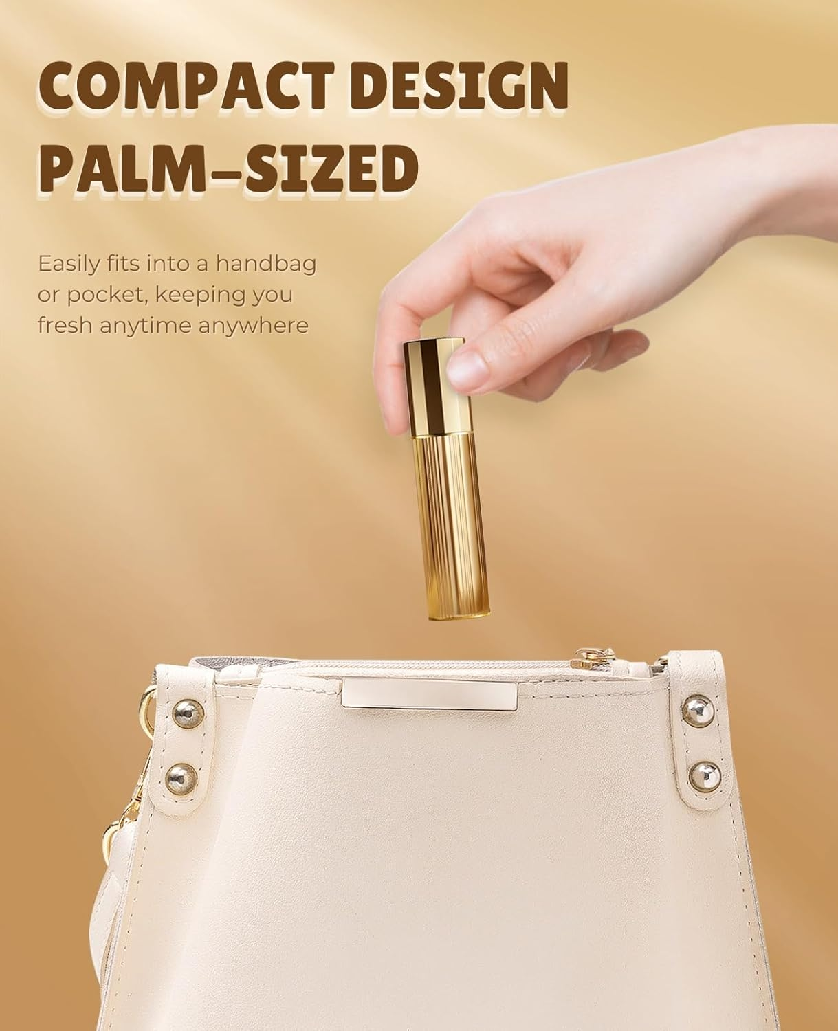 BRARIOS Perfume Atomizer Portable Refillable - 5Ml 2 Pack Travel Spray Bottle Nano Mist Bottom-Filling Mini Atomiser Pocket Size Cologne Dispenser for Women and Men (Green & Gold) image number 4