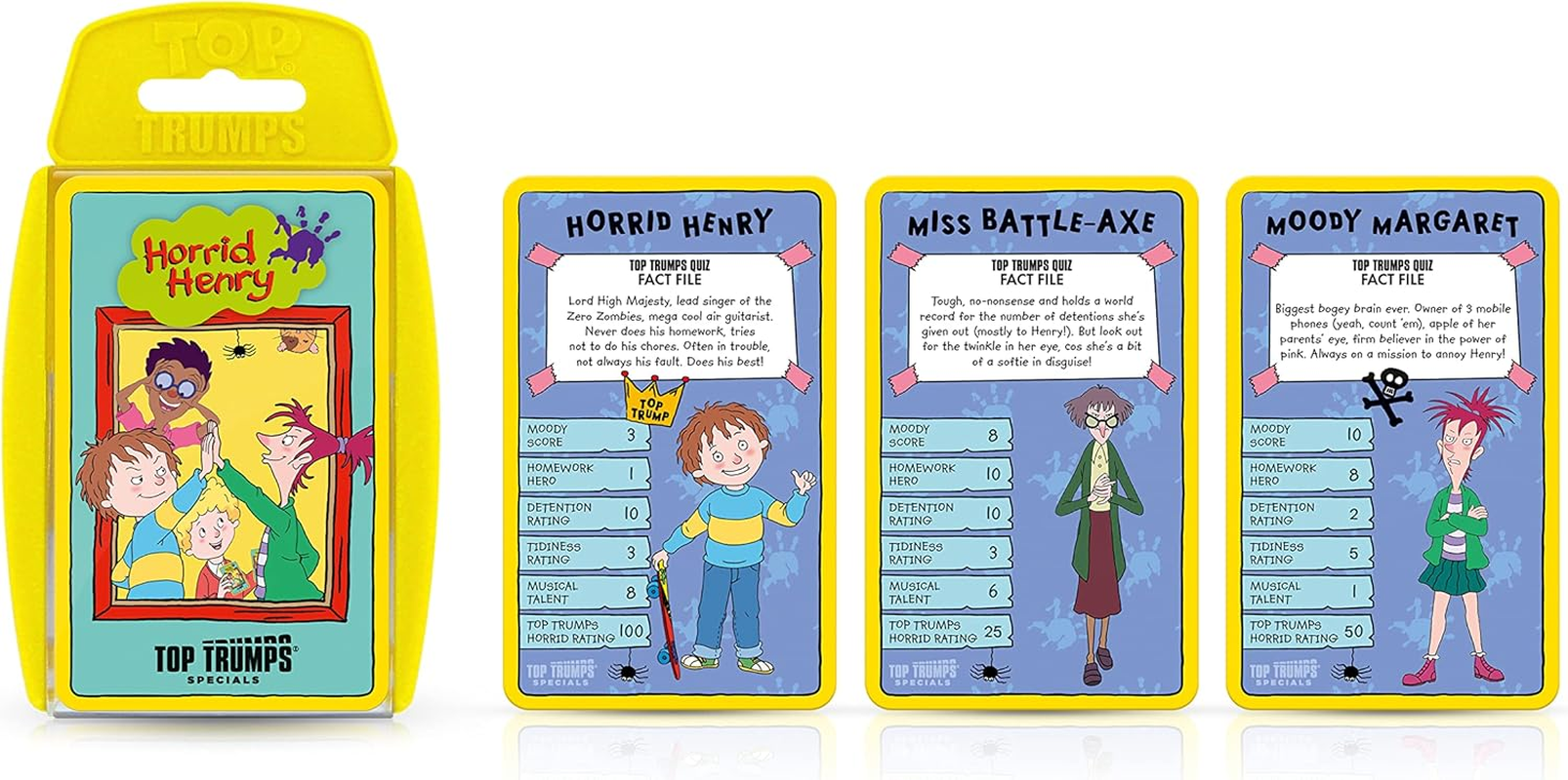 Top Trumps Horrid Henry Special Card Game English Edition, Play with the Mischievous Prankster-Type Kid and Characters from Ashton Primary School, Educational for Ages 6 Up, WM03017-EN1-6 image number 6