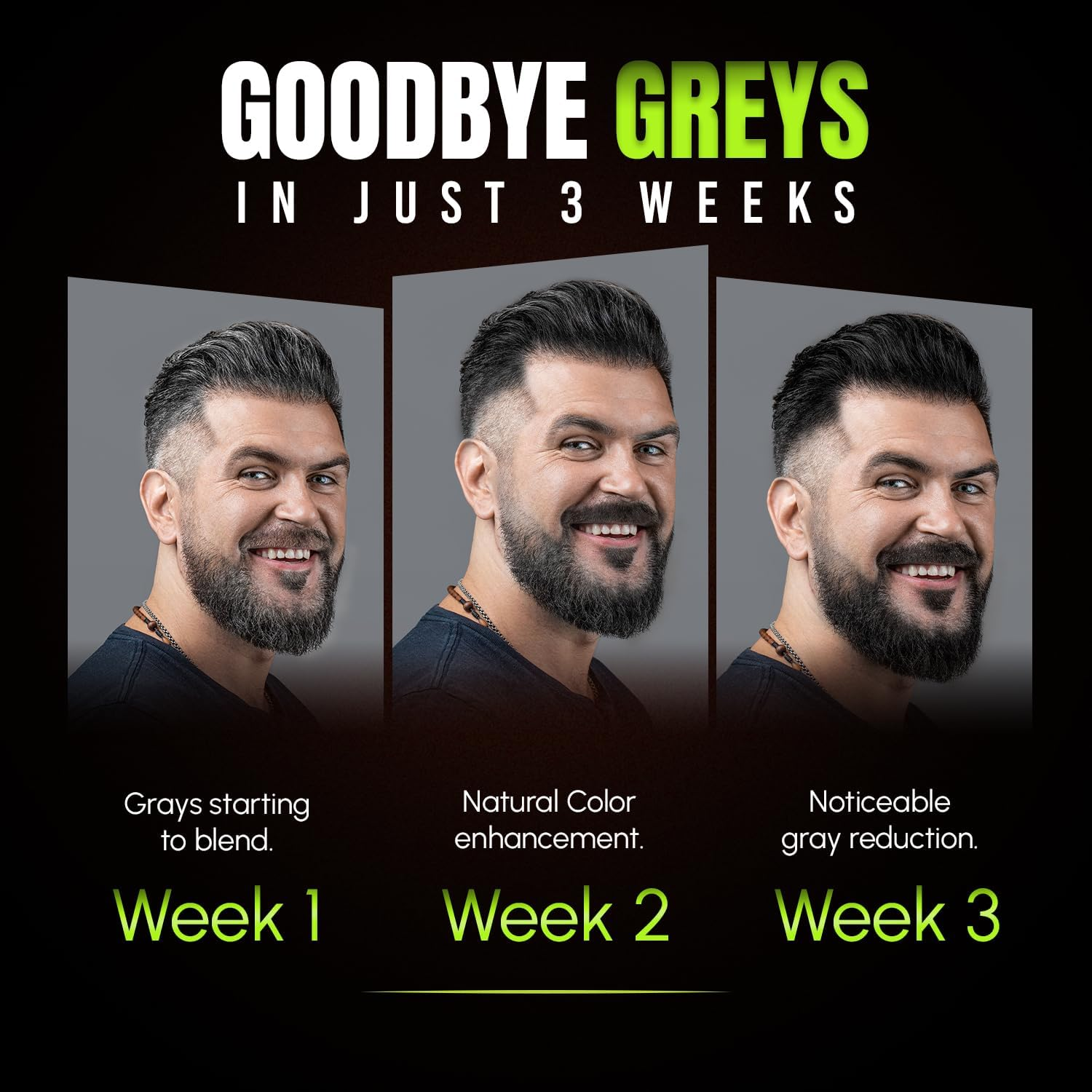 Herbishh Gray Reducing Shampoo for Men, Hair Darkening & Volume Boost with Every Wash, Cleanses & Revitalizes, Easy At-Home Use, Safe for Light Brown to Black Shades, All Hair Types 6.09 Fl.Oz image number 1