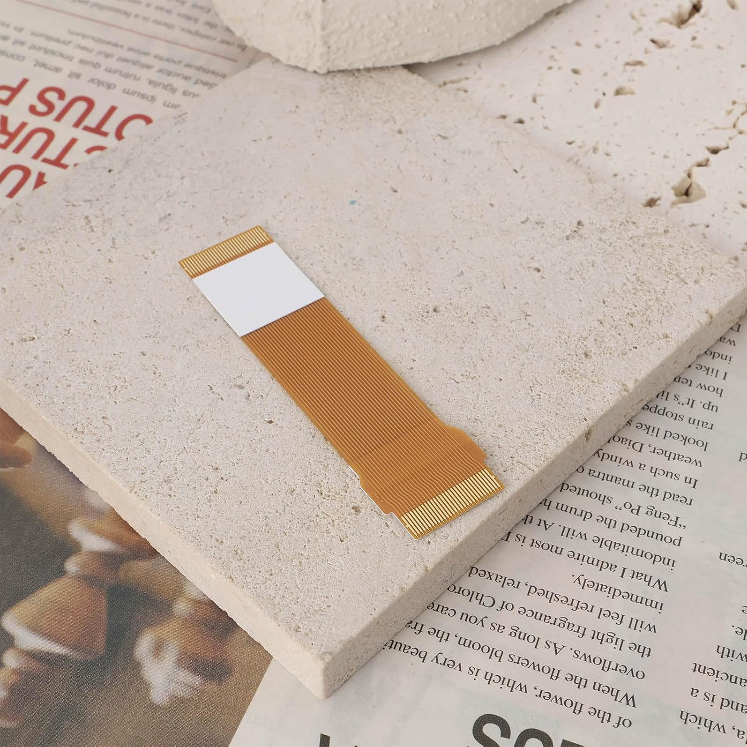 5Pcs Slim 30000/50000X Laser Flex Ribbon Cable Copper Compatible with Sony Playstation 2 and Compatible with Playstation 2 Slim Consoles with Double Sided Tape image number 4