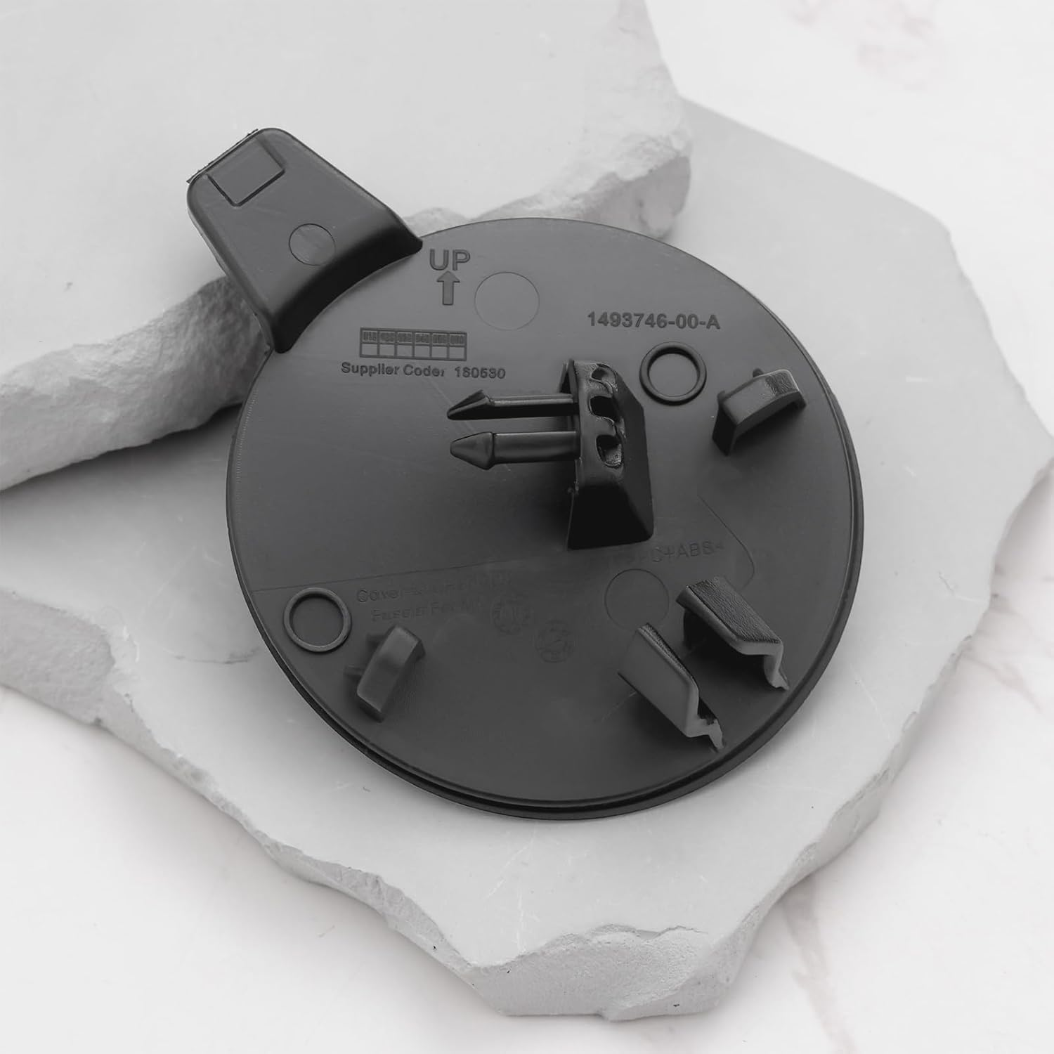 Emagtech Front Bumper Tow Hook Cover 1493746-00-A Compatible with Tesla Model Y 2020-2022, Grey image number 3