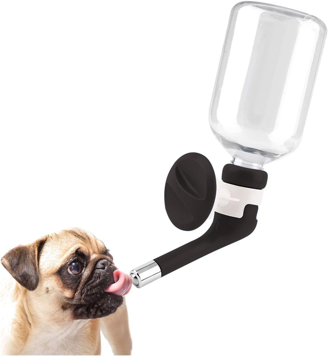 Andiker No-Drip Dog Water Dispenser Bottle-Dog Kennel Cage Water Dispenser Water Drinker Kettle for Pets Can Be Raised and Lowered Drinking Water Feeding Cage Water Bottle for Dogs (Blue)