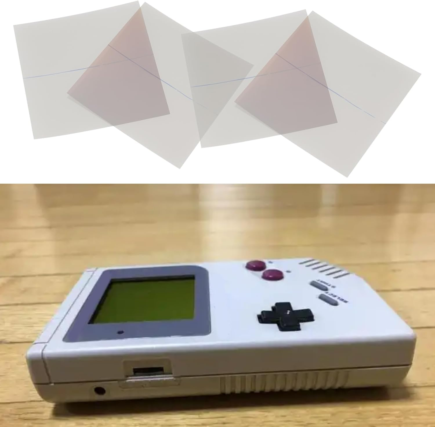 SG Store 4Pcs Polarized Film Screen Filter Film Sheet Compatible with Gameboy Pocket Compatible with Gameboy DMG (8.4X8.4Cm) image number 1