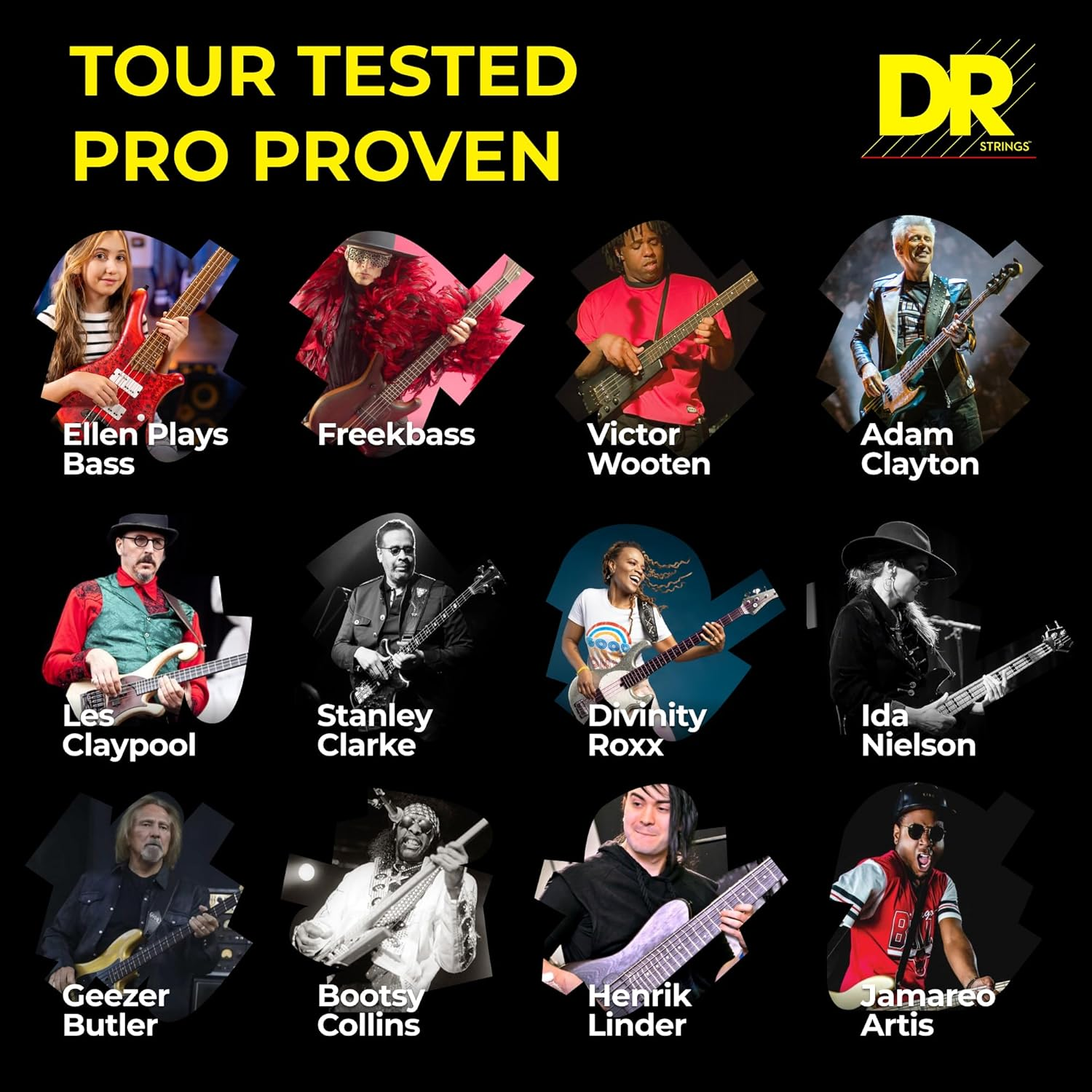 DR HI-DEF NEON - BLUE Colored Bass Strings: 5-String Medium 45-125 image number 5