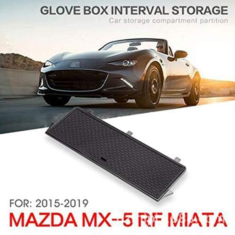 YIWANG Car Center Console Armrest Storage Box Organizer Tray with Partition Panel for Mazda MX-5 RF Miata 2015-2019