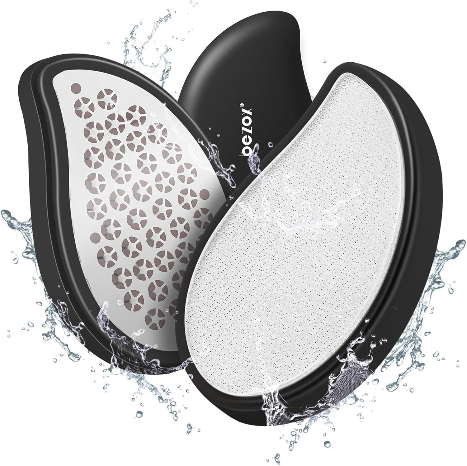 BEZOX 3-In-1 Nano Glass Callus Remover & Stainless Steel Callus File, Highly Effective Callus Remover for Velvety Soft Feet, Callus Rasp for Callus Remover, Strong Callus Dead Skin Foot Scraper