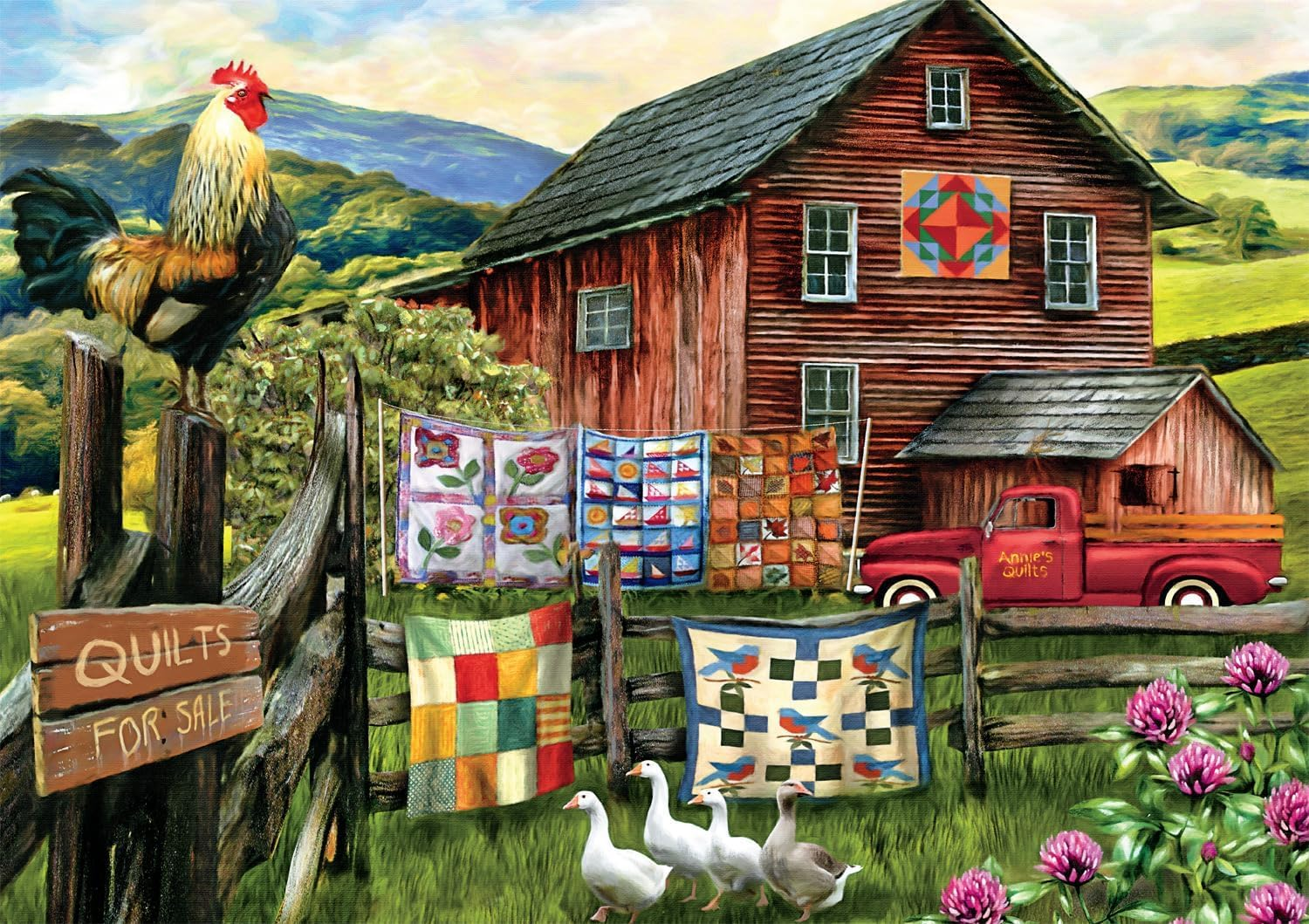 Buffalo Games - Country Life - a Little Bit of Heaven - 500 Piece Jigsaw Puzzle for Adults Challenging Puzzle Perfect for Game Nights - Finished Size 21.25 X 15.00 image number 1