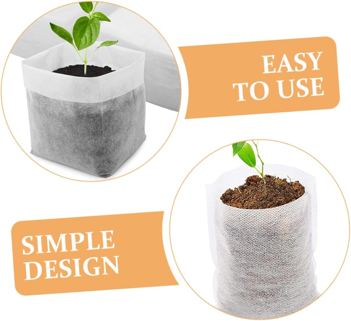 Grow Bags Set 209Pcs Fabric Planters for Plants Non-Woven Nursery Bags Versatile for Gardens image number 3