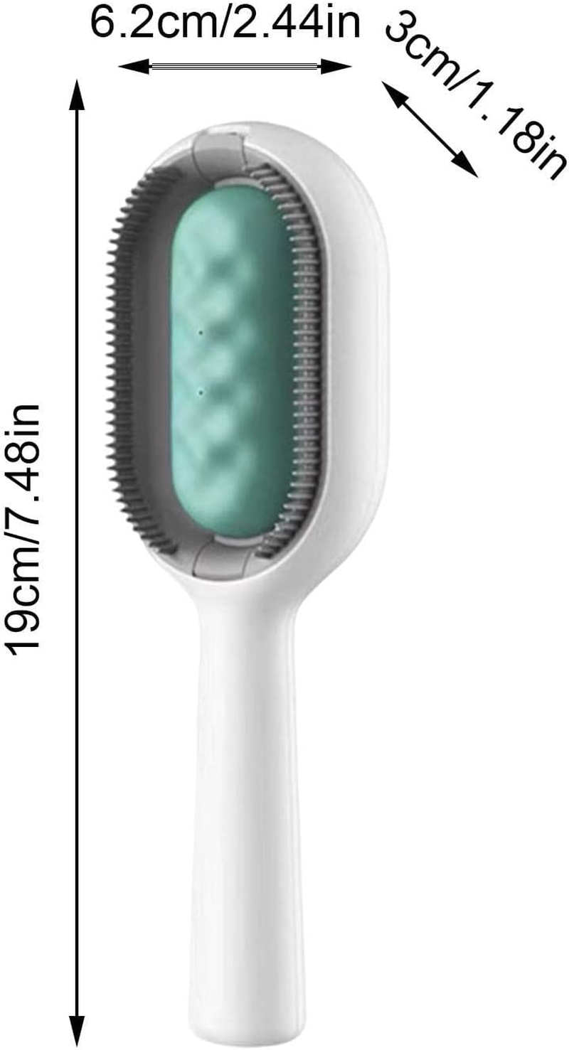 GTVGJH Pet Brush, Self Cleaning Slicker Brush for Cats & Dogs, All Hair Types, Green