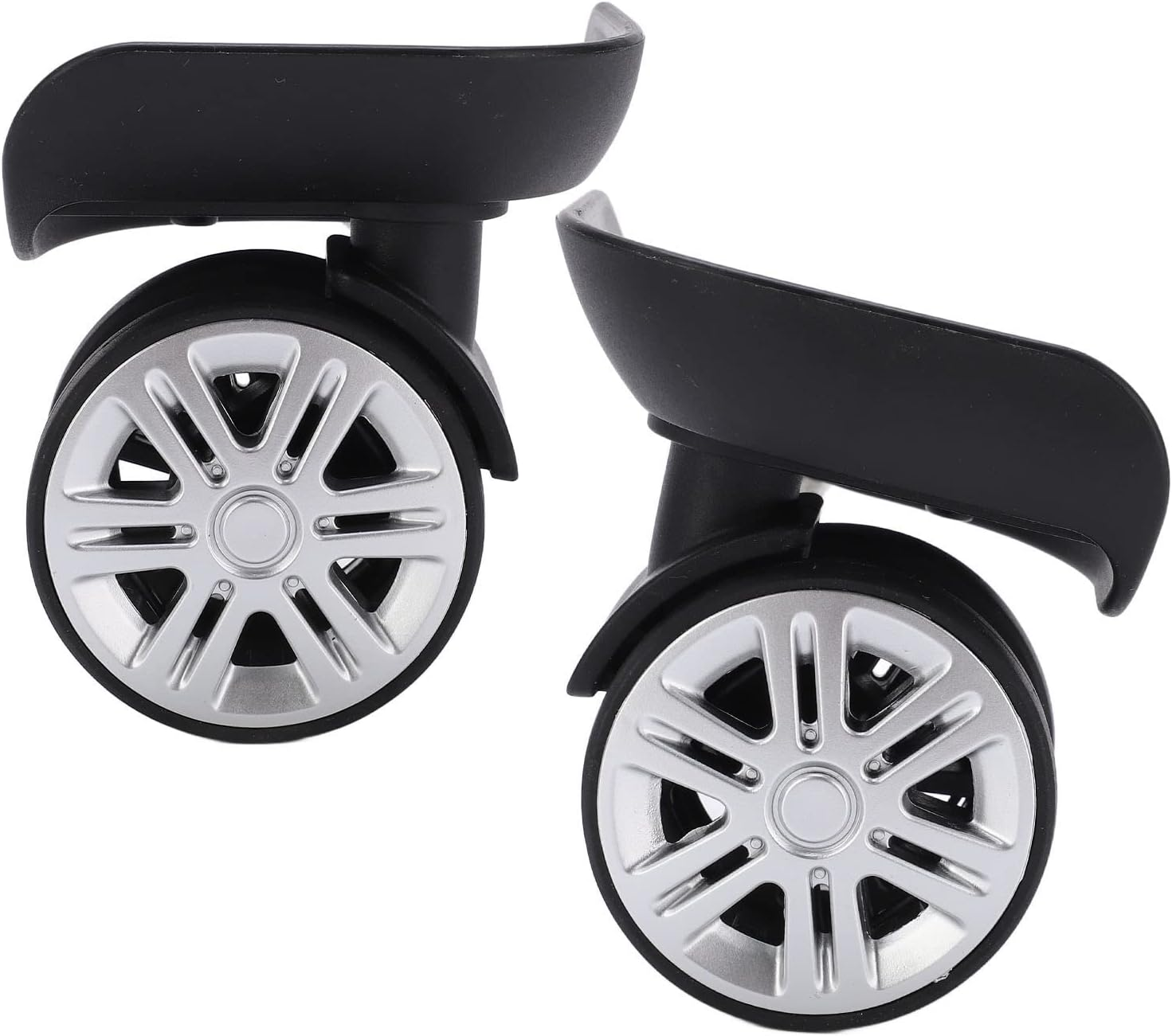 1 Pair Luggage Suitcase Wheels Luggage Replacement Wheels Mute Swivel Suitcase Luggage Caster Wheels Luggage Wheel Spare Part Universal Wheel Replacement Luggage Suitcase Wheels image number 5