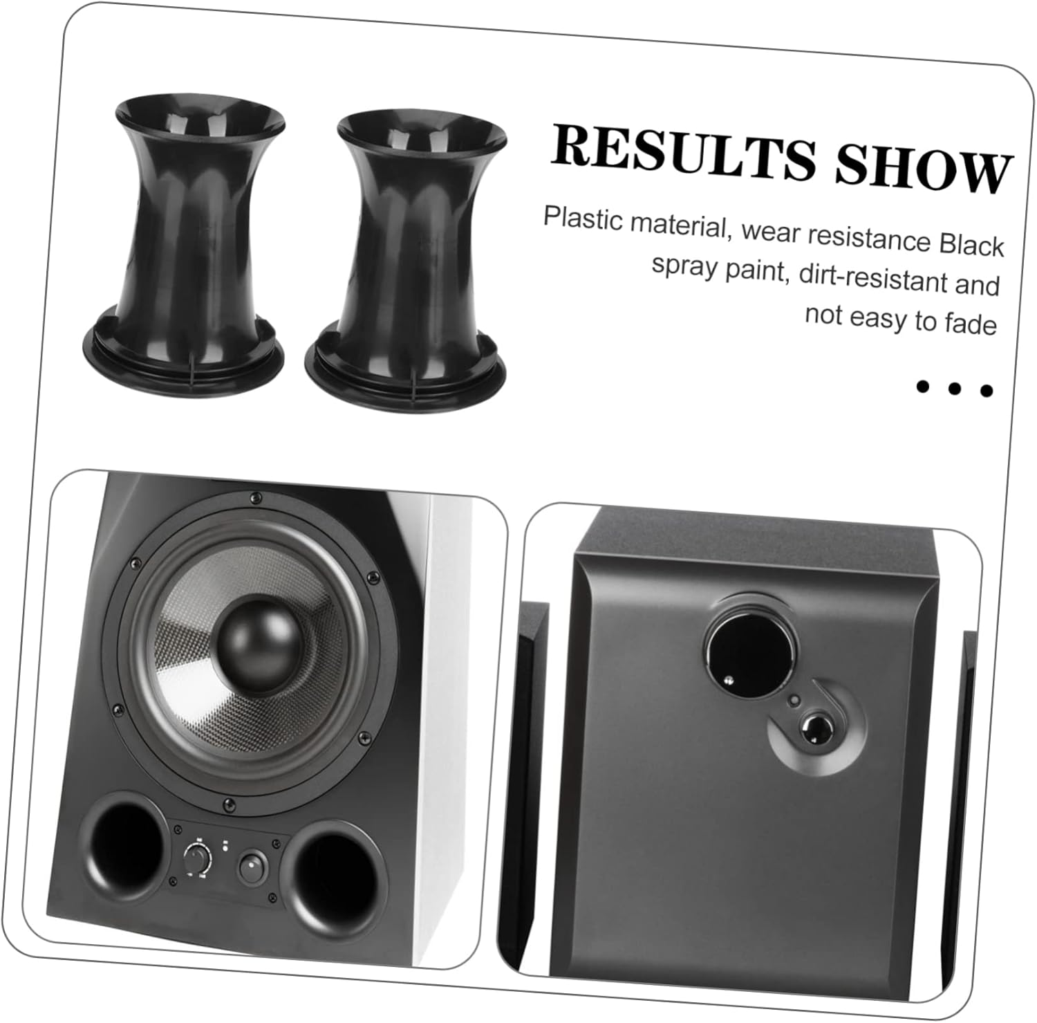 HOMSFOU 8Pcs Speaker Port Tube Sound Tube for Home and Car Speaker Voice Outlets image number 3
