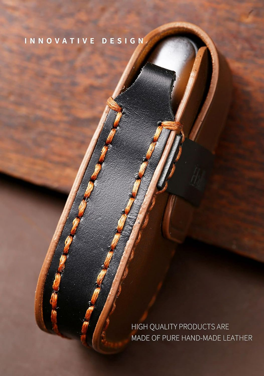 Ontto Key Case Fit for Subaru Ascent BRZ Crosstrek Forester Impreza Legacy Levorg Outback STI WRX XV Leather Remote Key Fob Cover Keyring Accessories Key Shell Keychain Key Holder Black image number 3