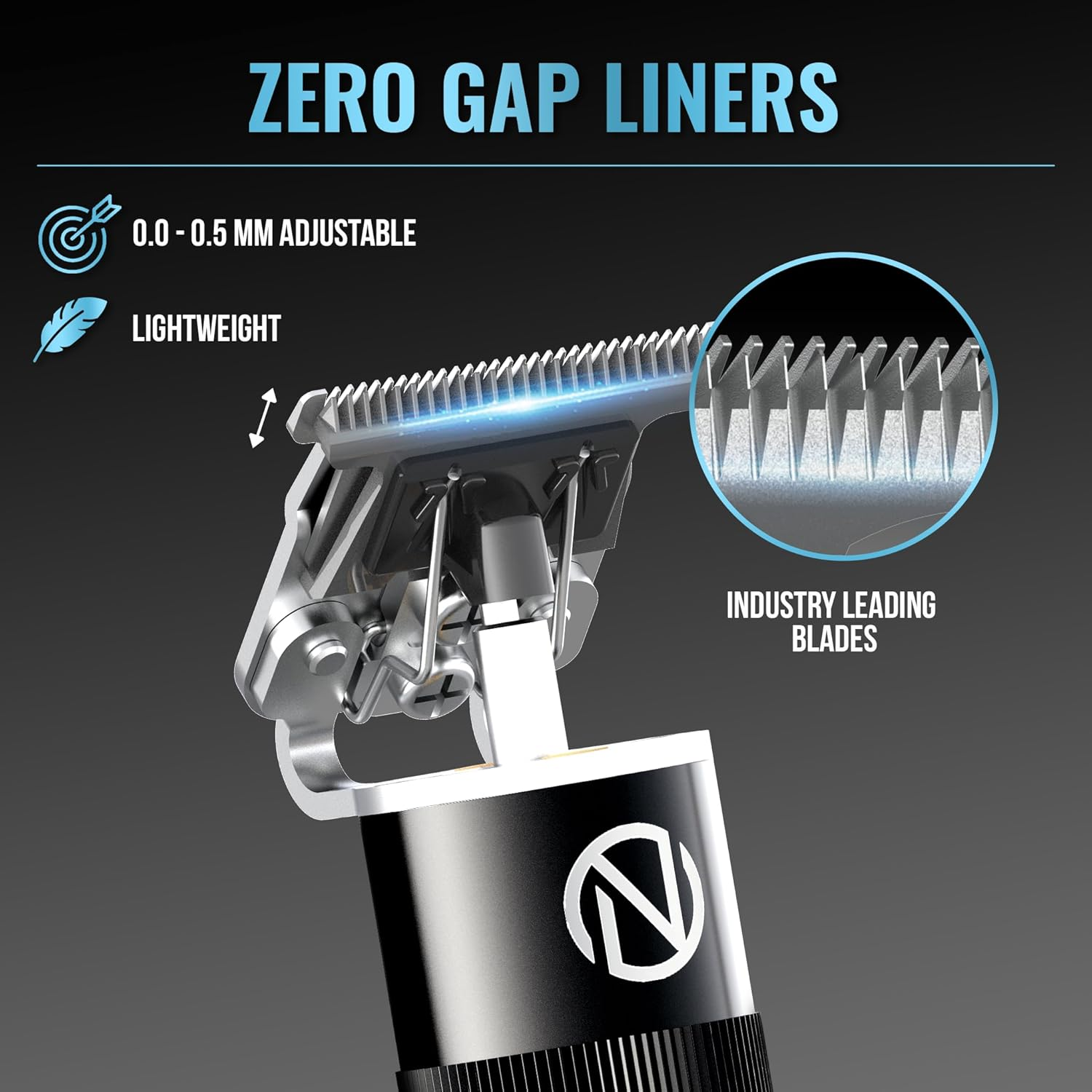 Novah Professional Hair Clippers for Men, Professional Barber Clippers and Trimmer Set, Mens Cordless Clipper, Fade Haircut Kit, Electric Hair Cut Machines image number 2